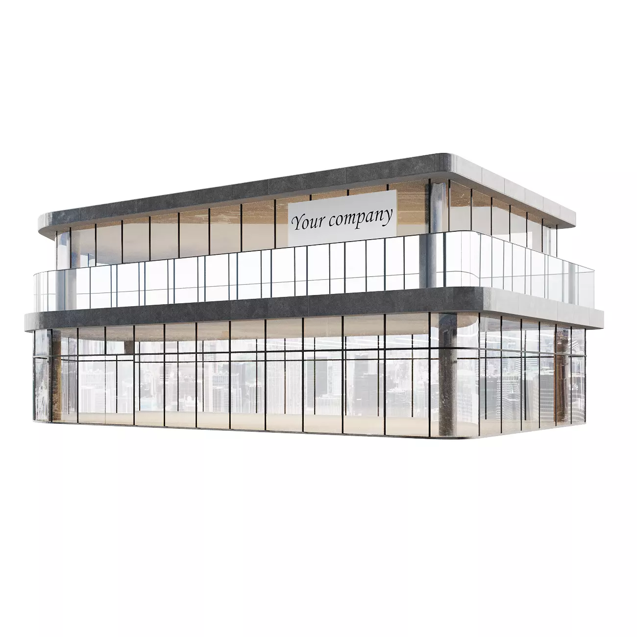 Commercial building 3D model_6