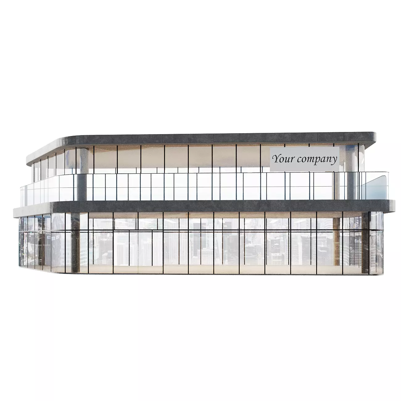 Commercial building 3D model_7