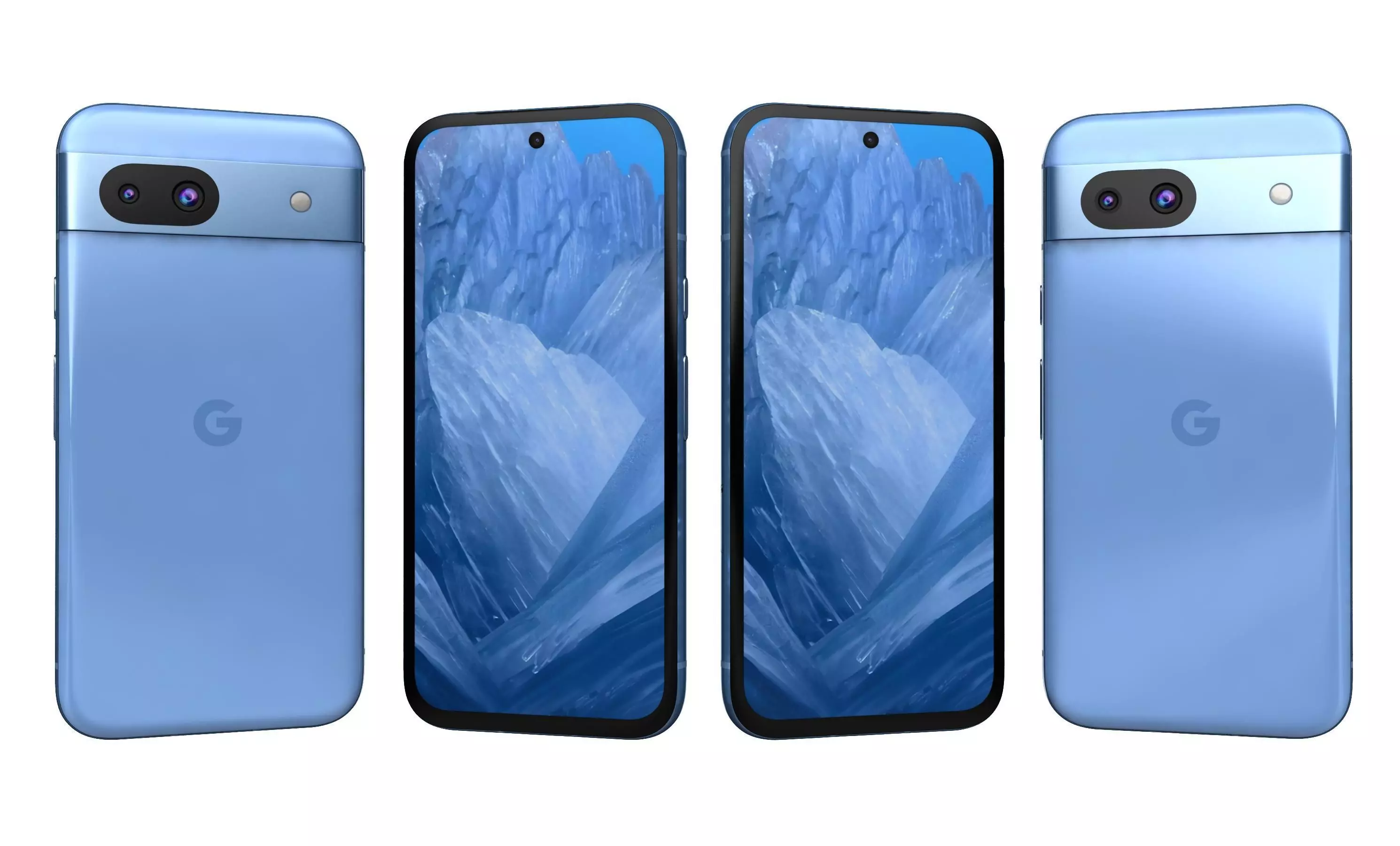 Google Pixel 8a All Colors High Poly  3D model_1