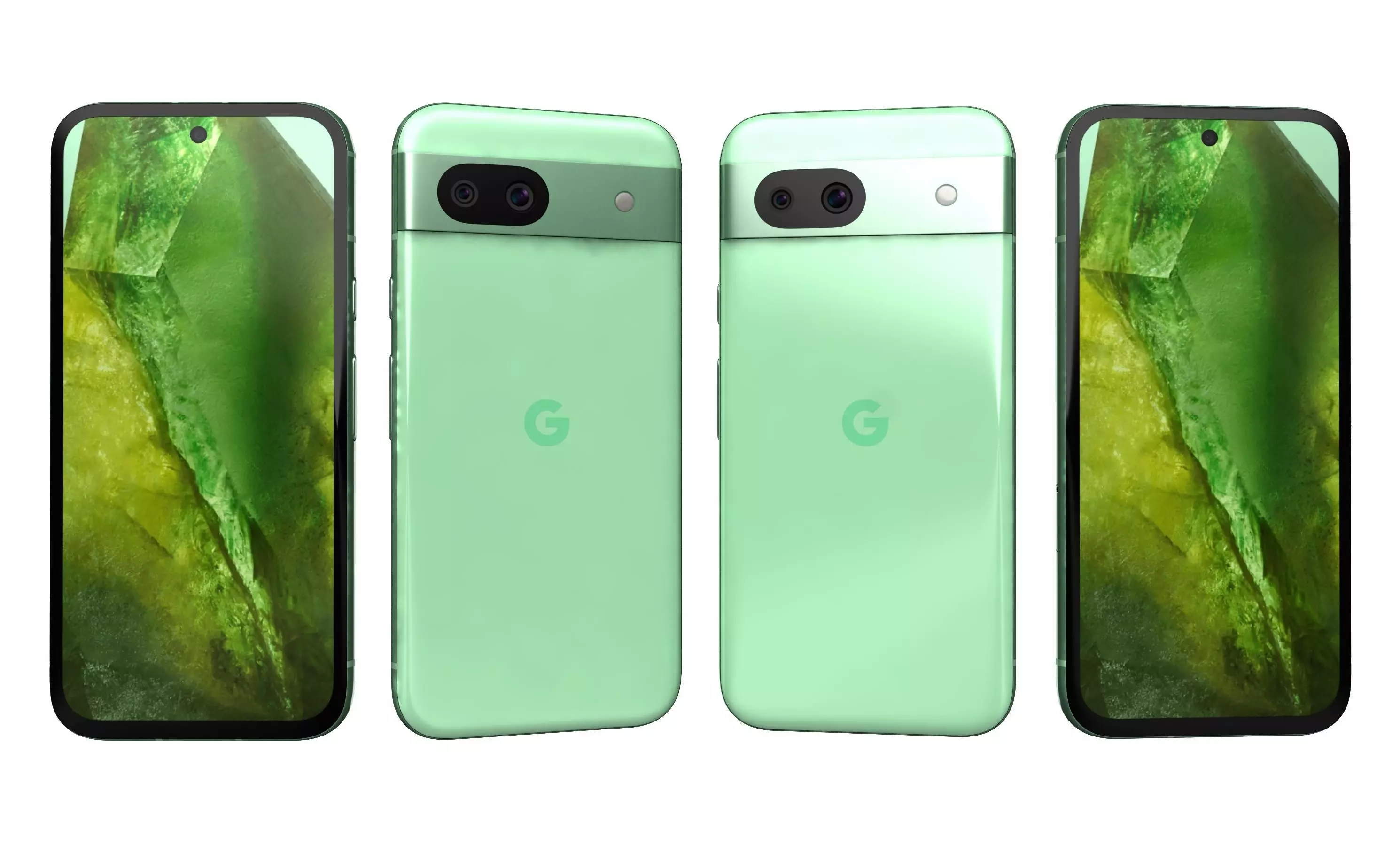 Google Pixel 8a All Colors High Poly  3D model_29
