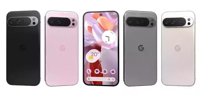 Google Pixel 9 Pro XL All Colors High Poly 