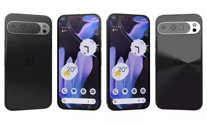 Google Pixel 9 Pro XL Obsidian High Poly 