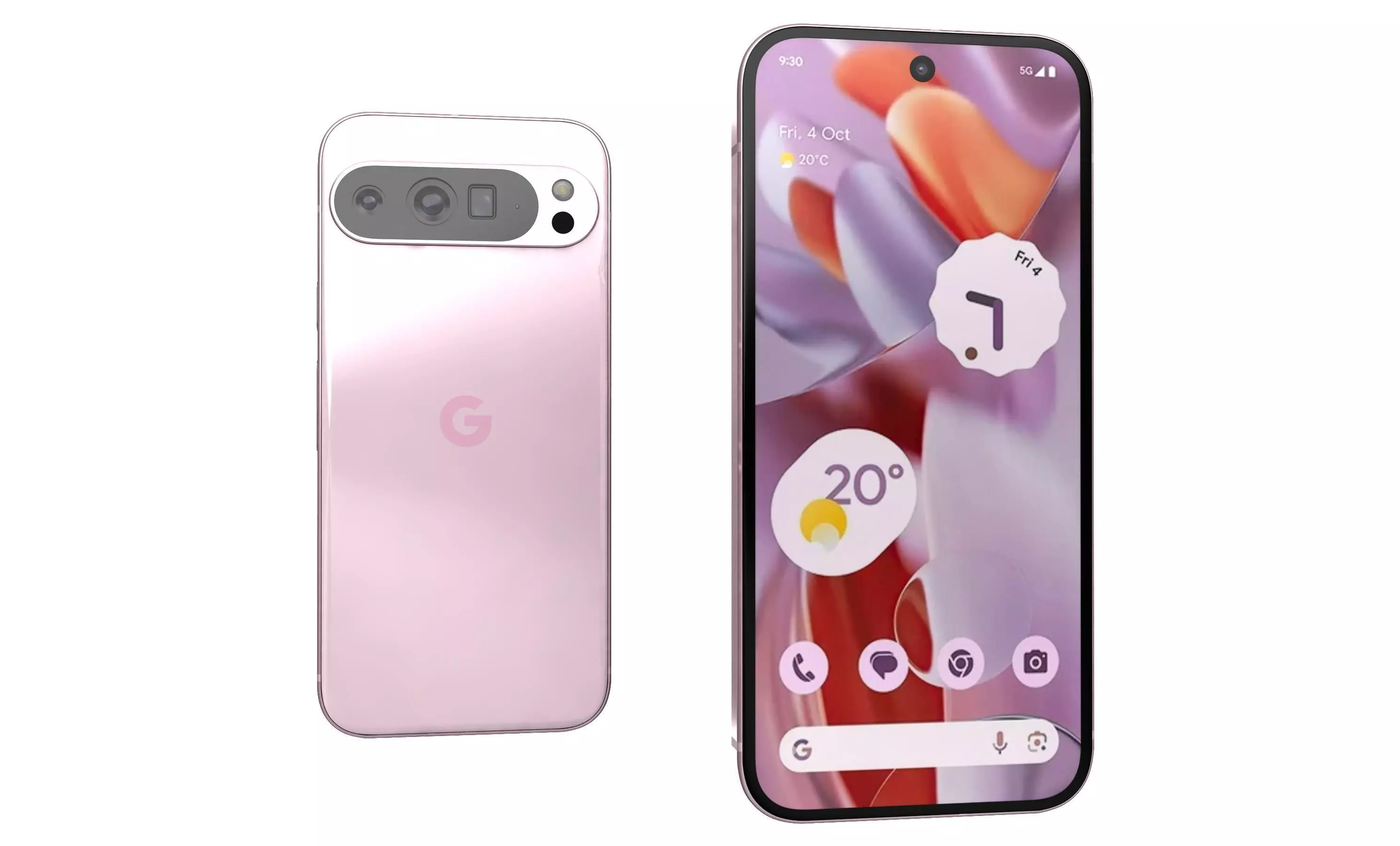 Google Pixel 9 Pro XL Rose Quartz High Poly  3D model_29