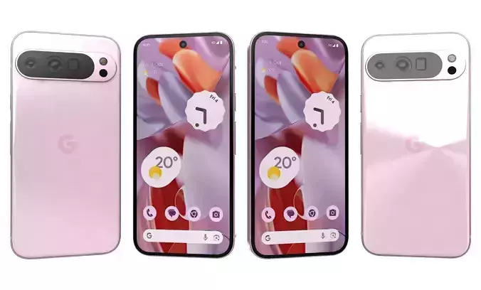 Google Pixel 9 Pro XL Rose Quartz High Poly 