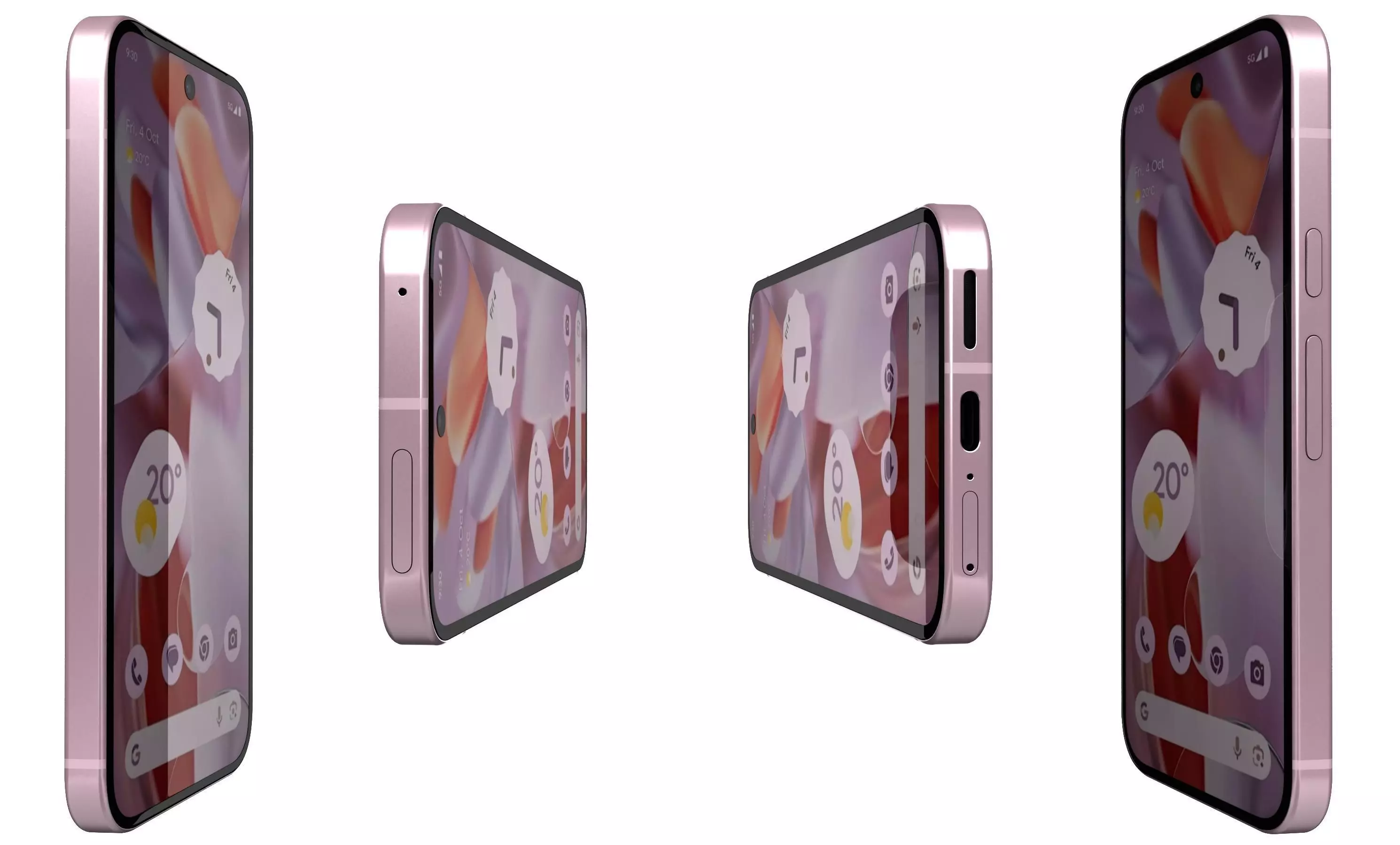 Google Pixel 9 Pro XL Rose Quartz High Poly  3D model_2