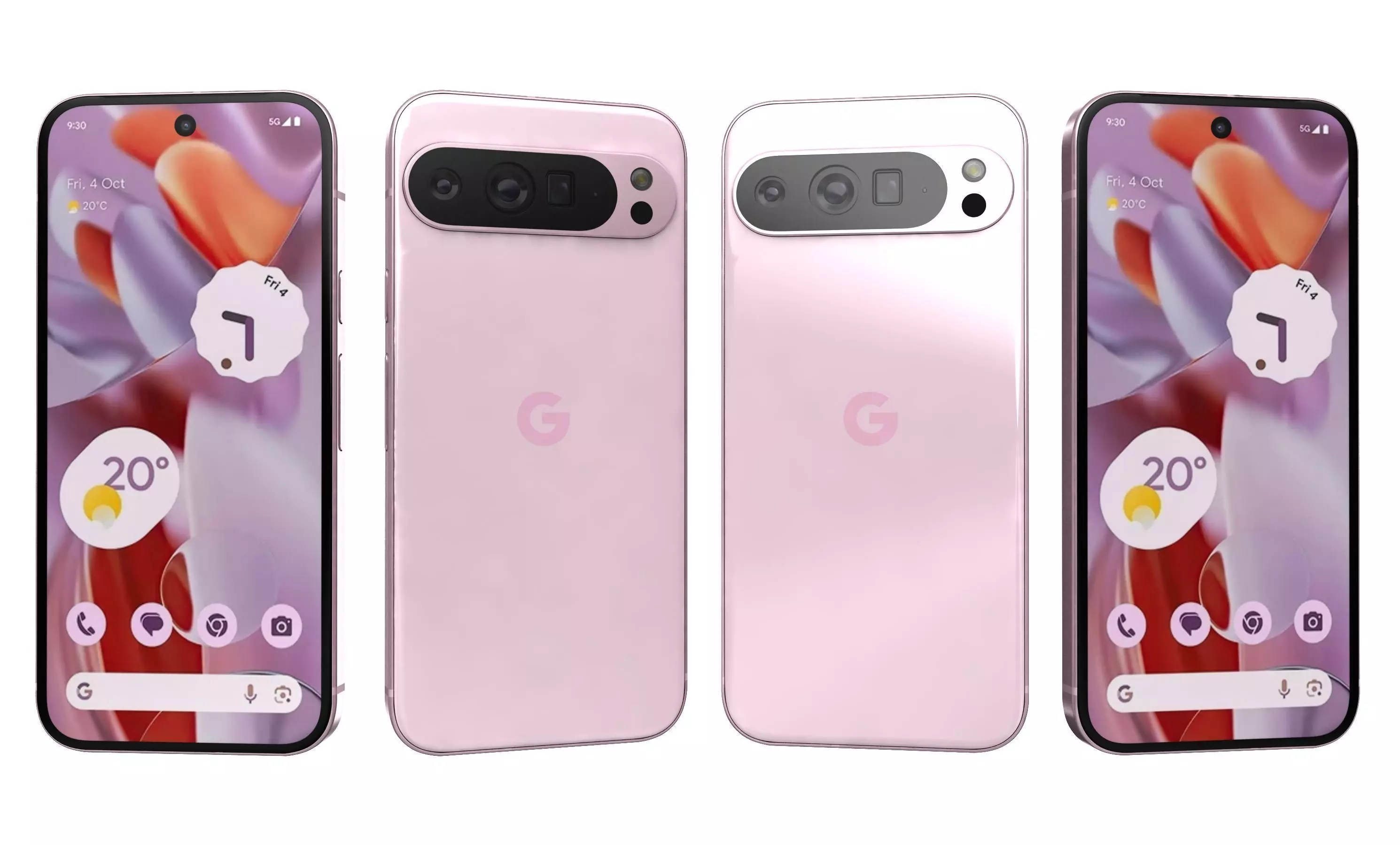 Google Pixel 9 Pro XL Rose Quartz High Poly  3D model_25