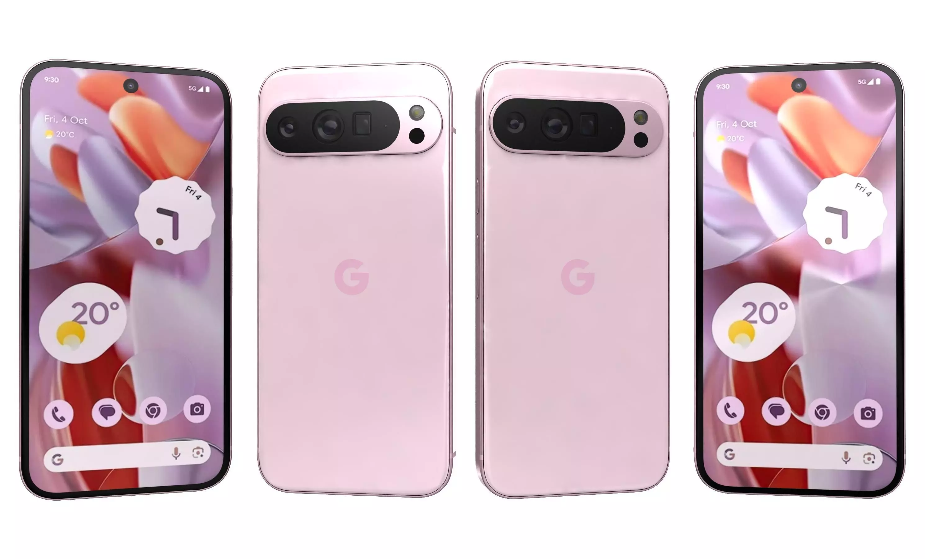 Google Pixel 9 Pro XL Rose Quartz High Poly  3D model_20
