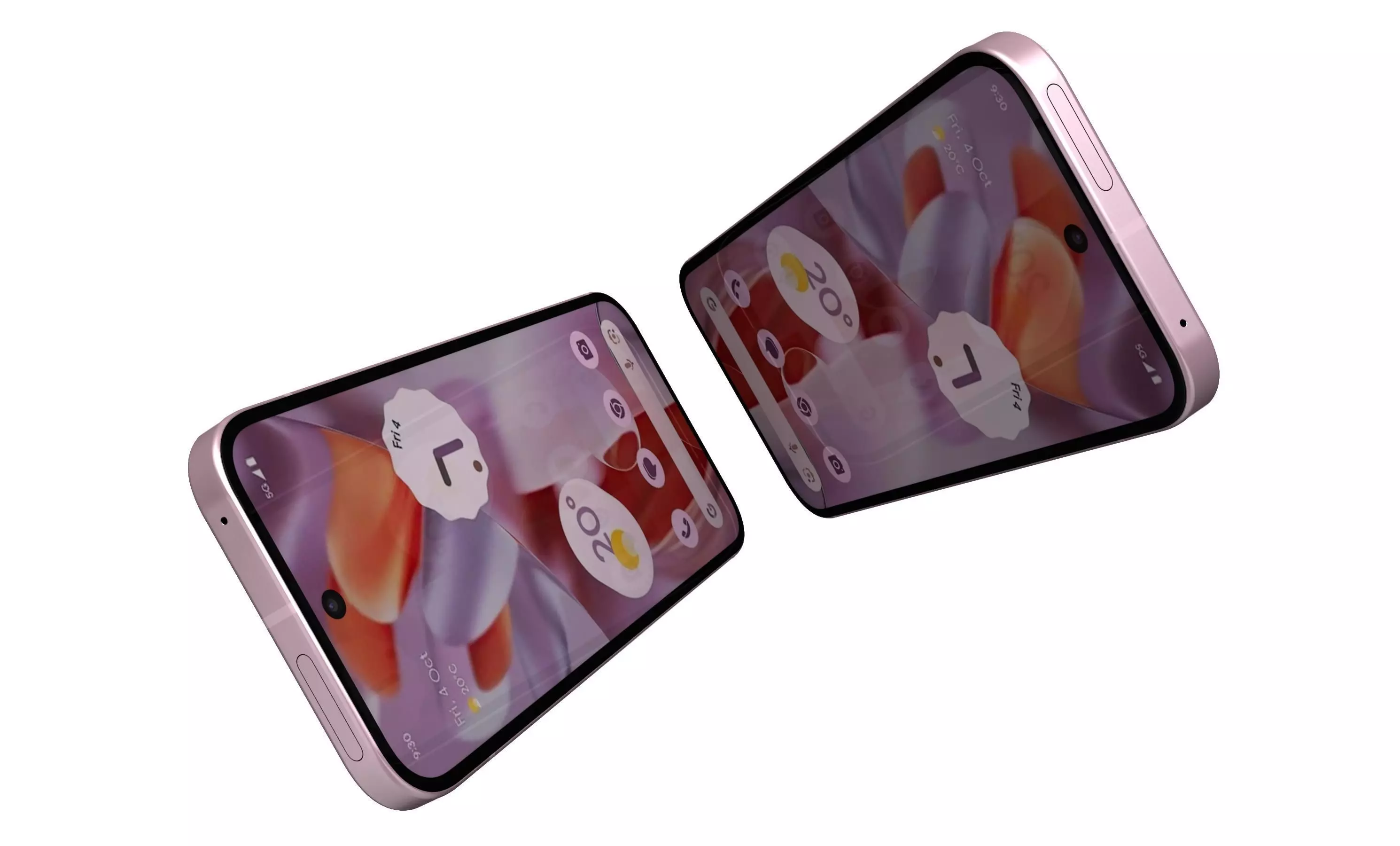 Google Pixel 9 Pro XL Rose Quartz High Poly  3D model_3