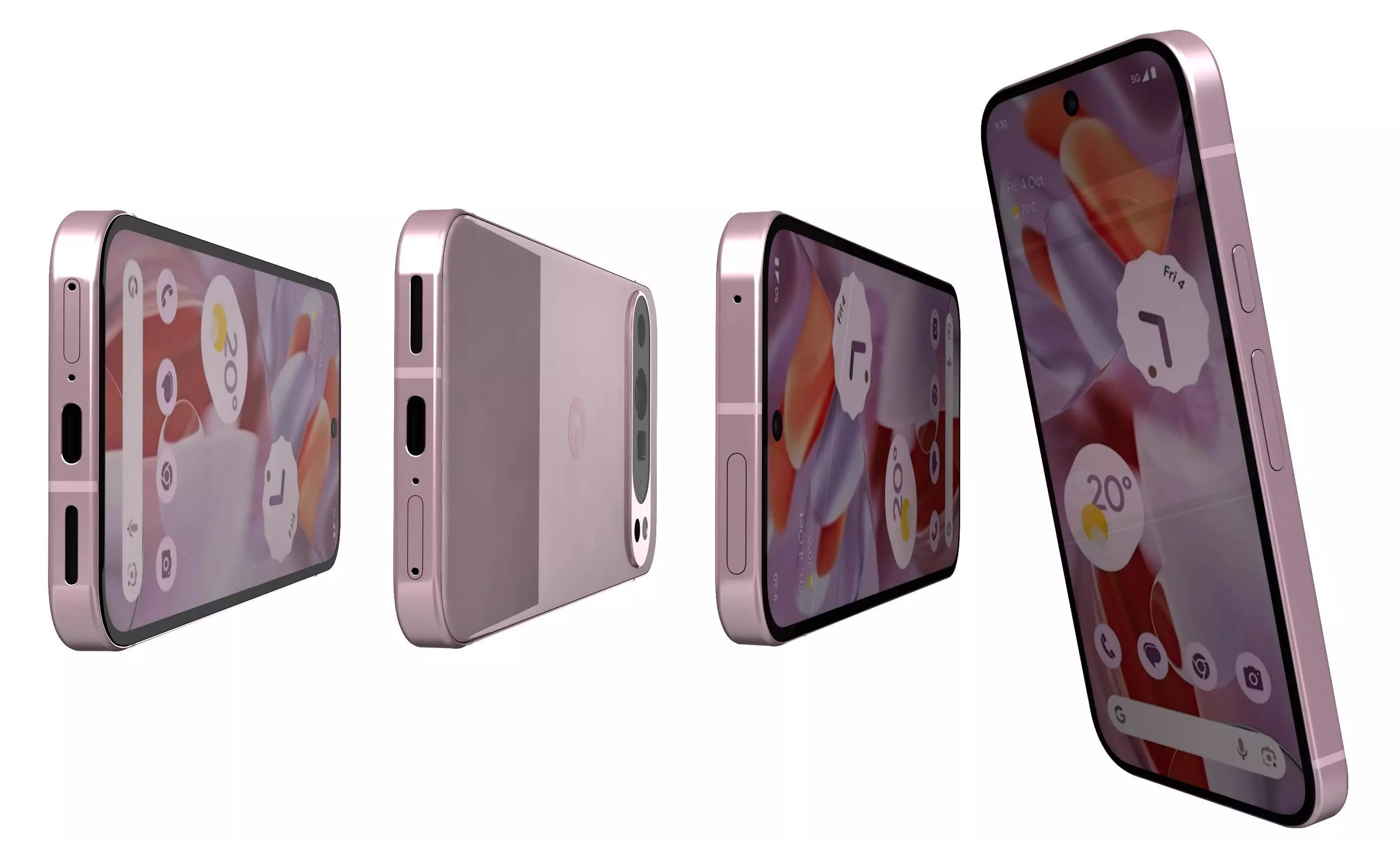 Google Pixel 9 Pro XL Rose Quartz High Poly  3D model_6