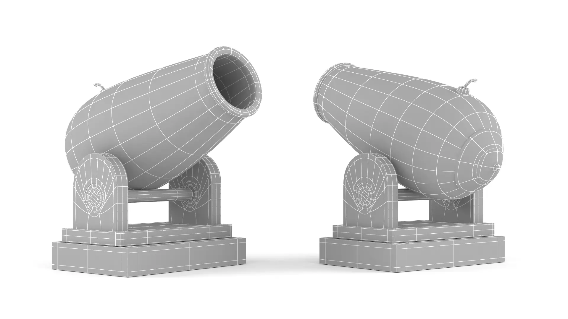 Circus Cannon 3D model_6