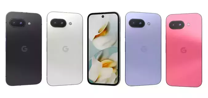 Google Pixel 9a All Colors High Poly 