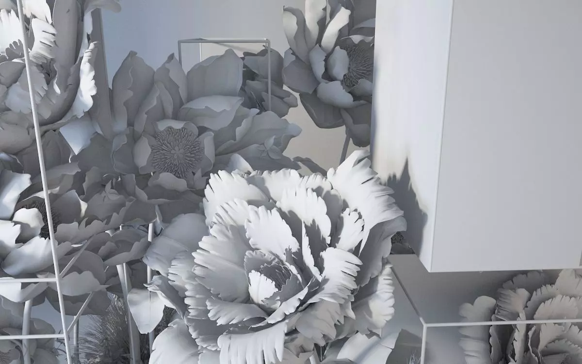 Floristry Fine art display 3D model 3D model_3