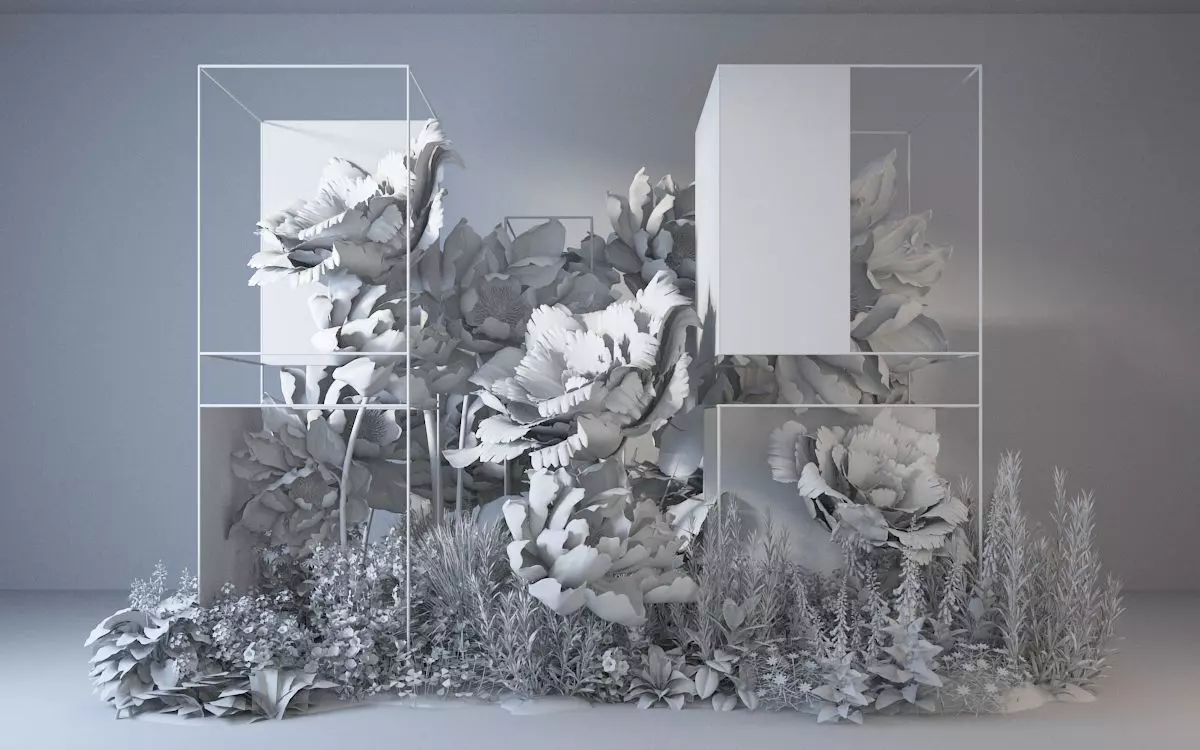 Floristry Fine art display 3D model 3D model_2