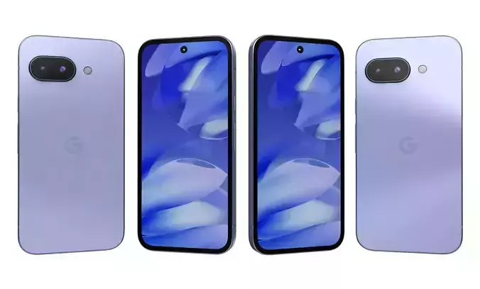 Google Pixel 9a Iris High Poly 