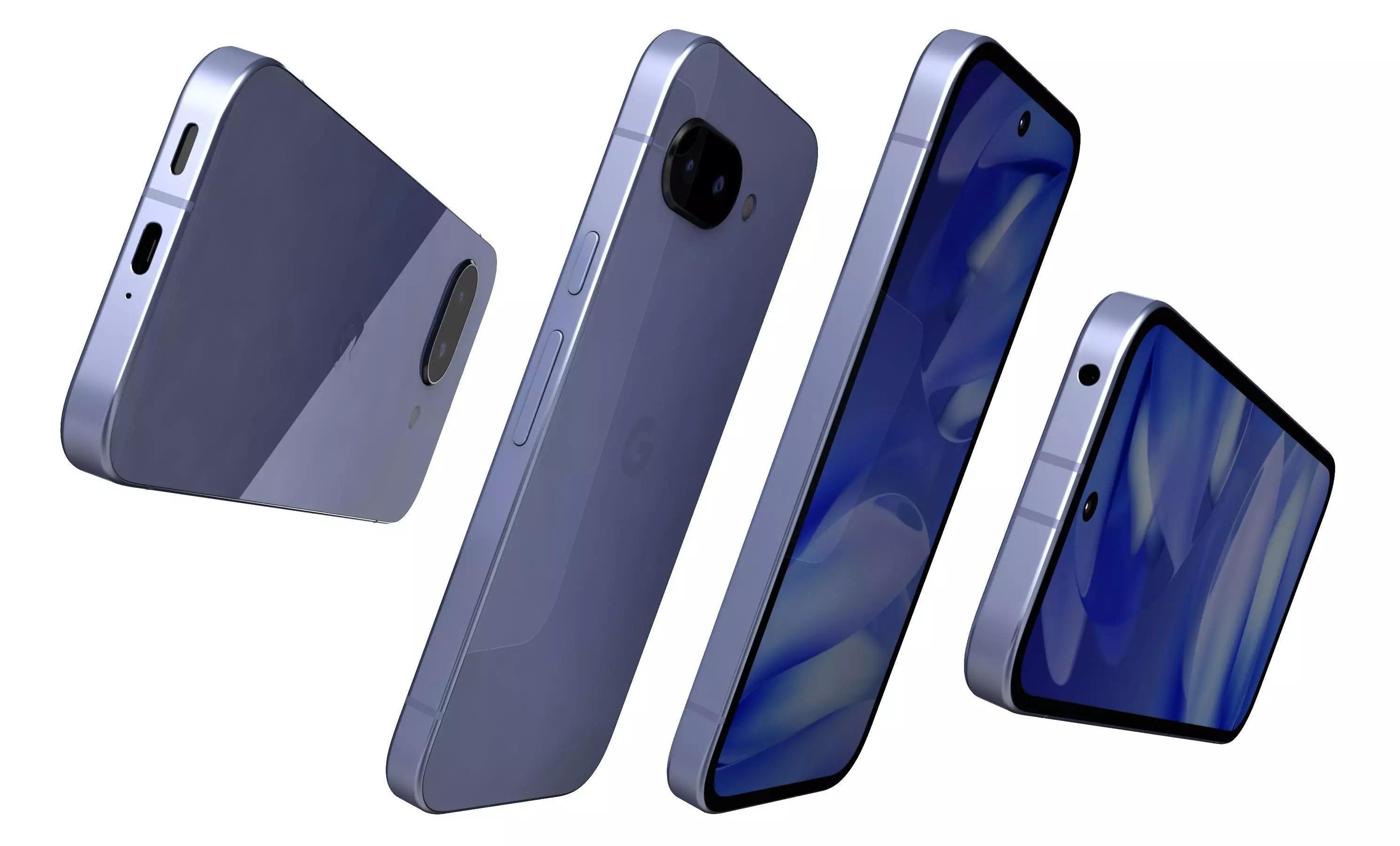 Google Pixel 9a Iris High Poly  3D model_4