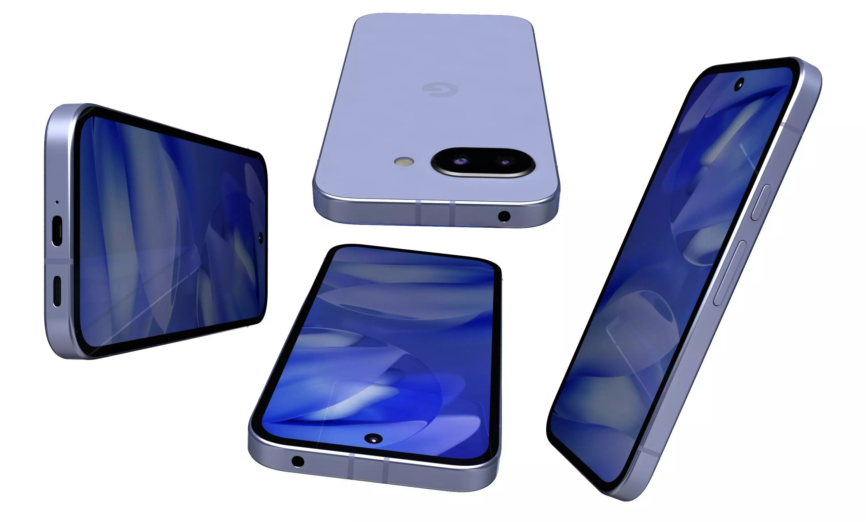 Google Pixel 9a Iris High Poly  3D model_6