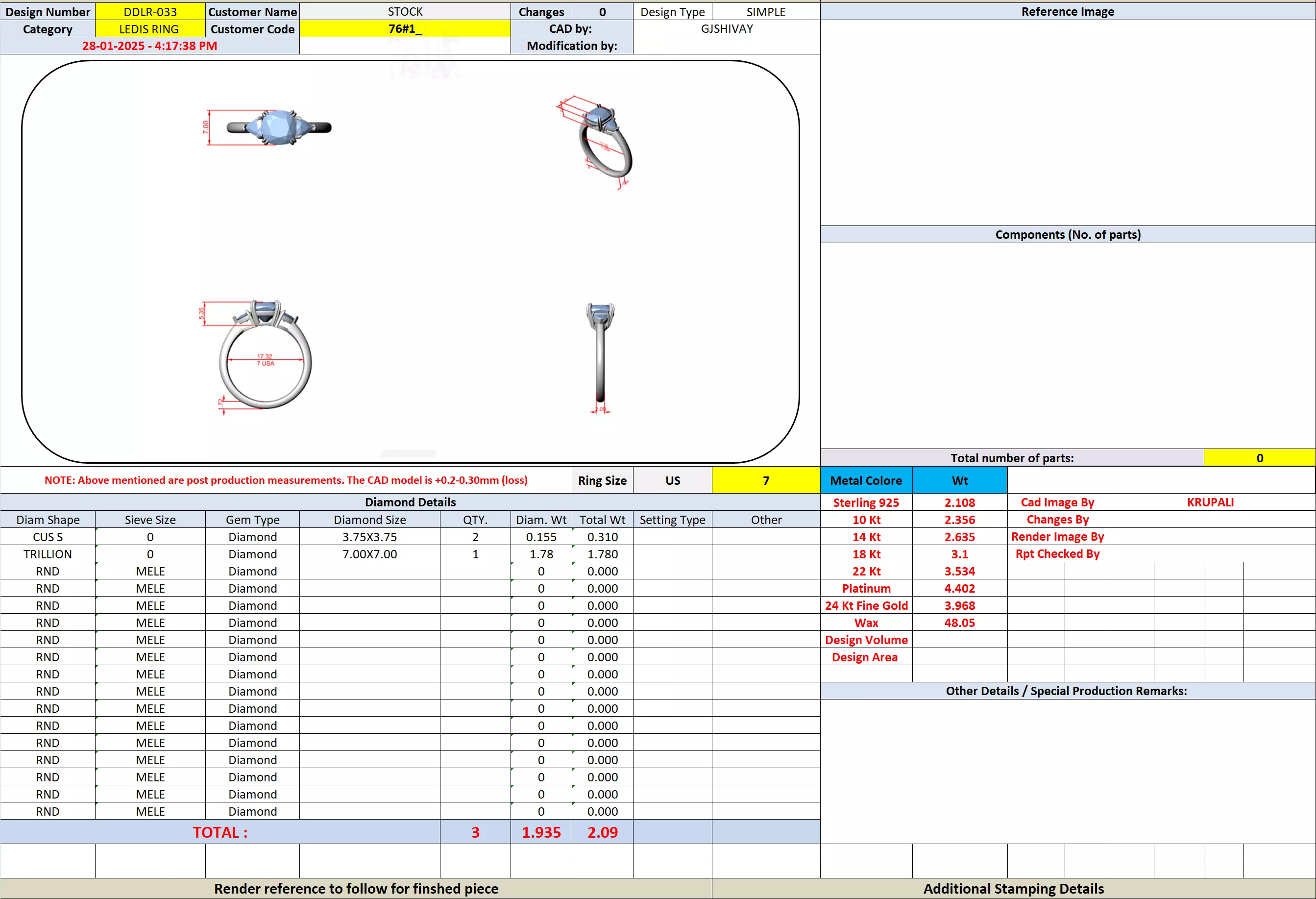 Designer Rings 3D model_12