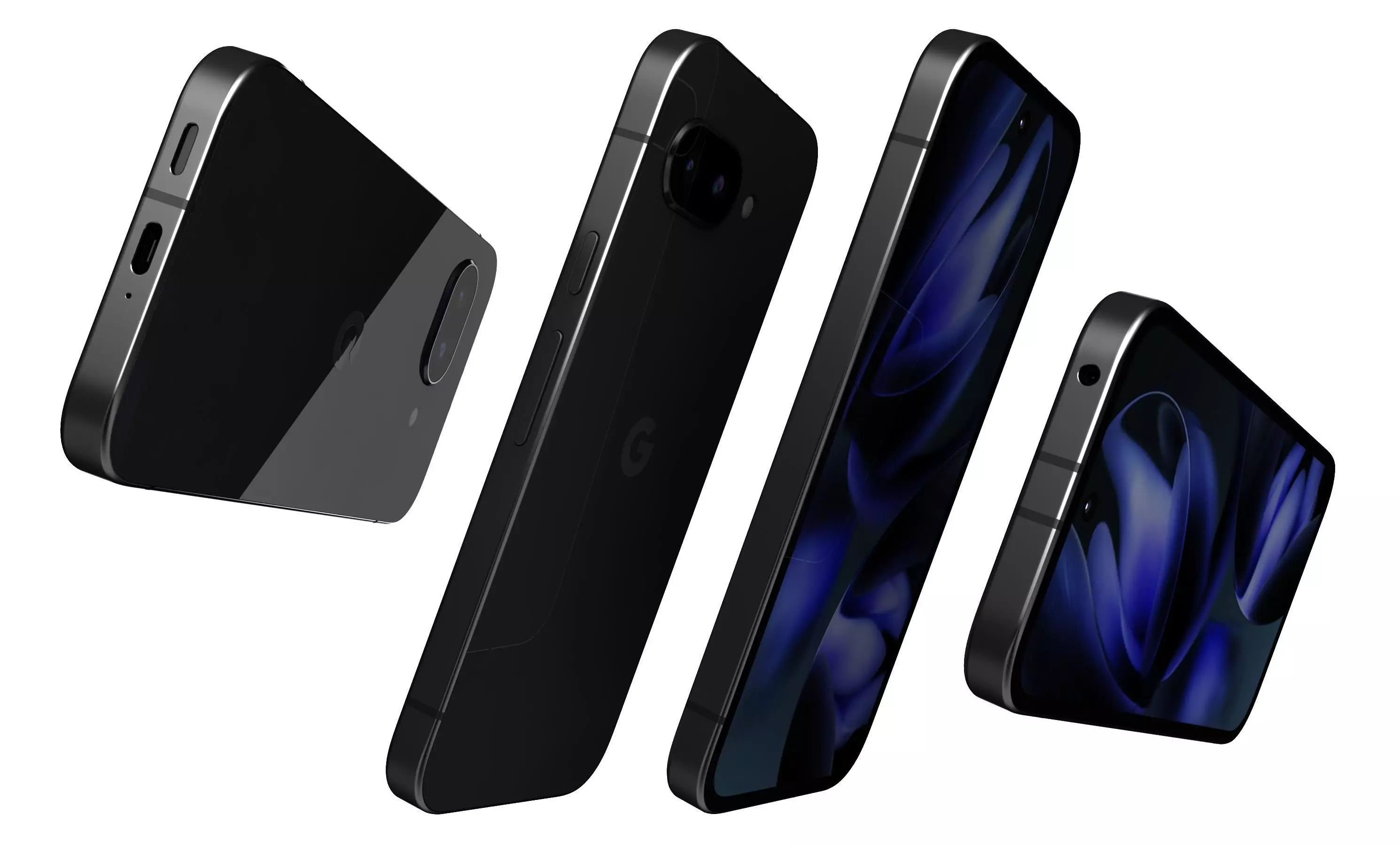 Google Pixel 9a Obsidian High Poly  3D model_4