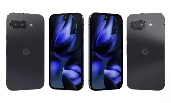 Google Pixel 9a Obsidian High Poly 