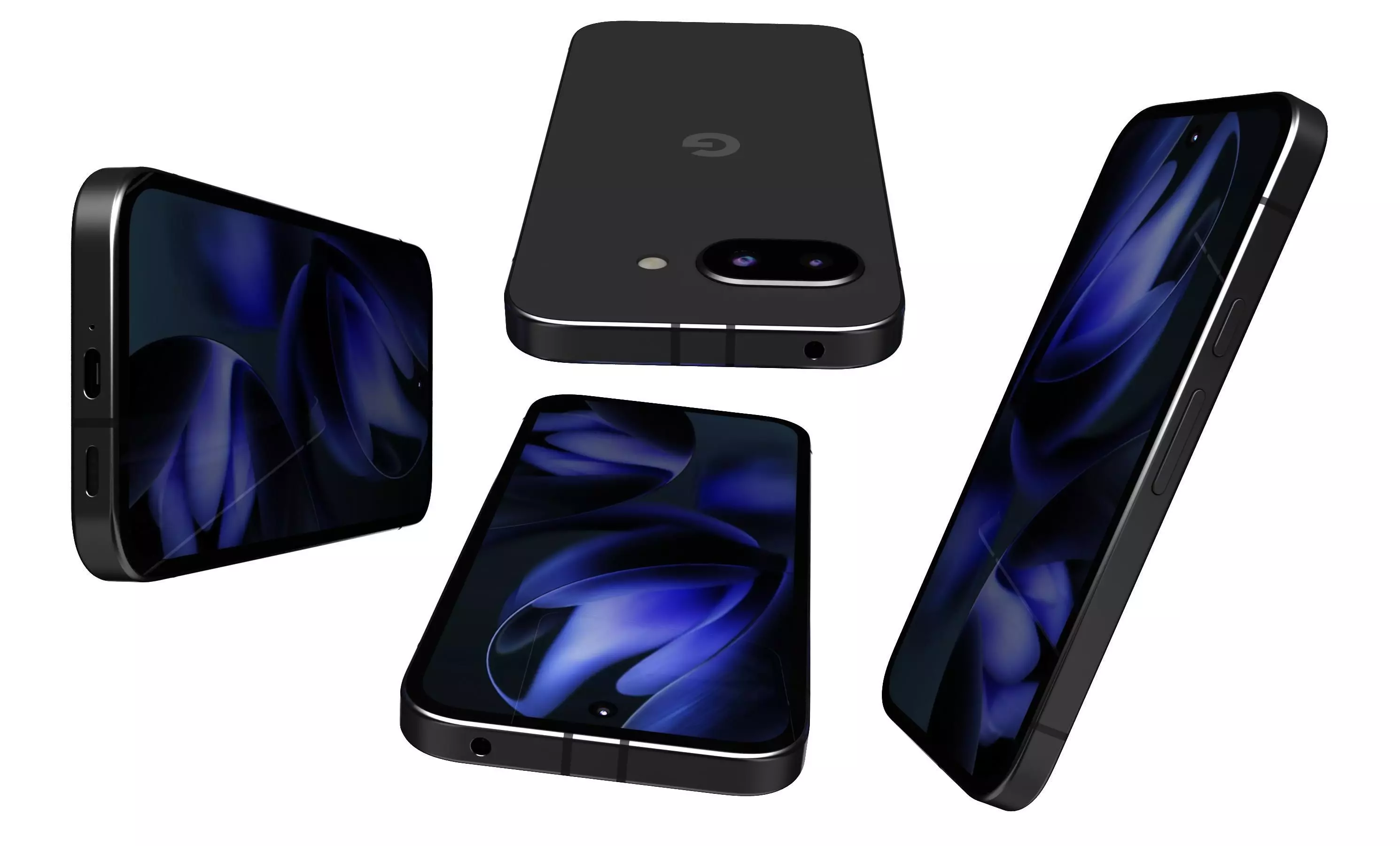 Google Pixel 9a Obsidian High Poly  3D model_6