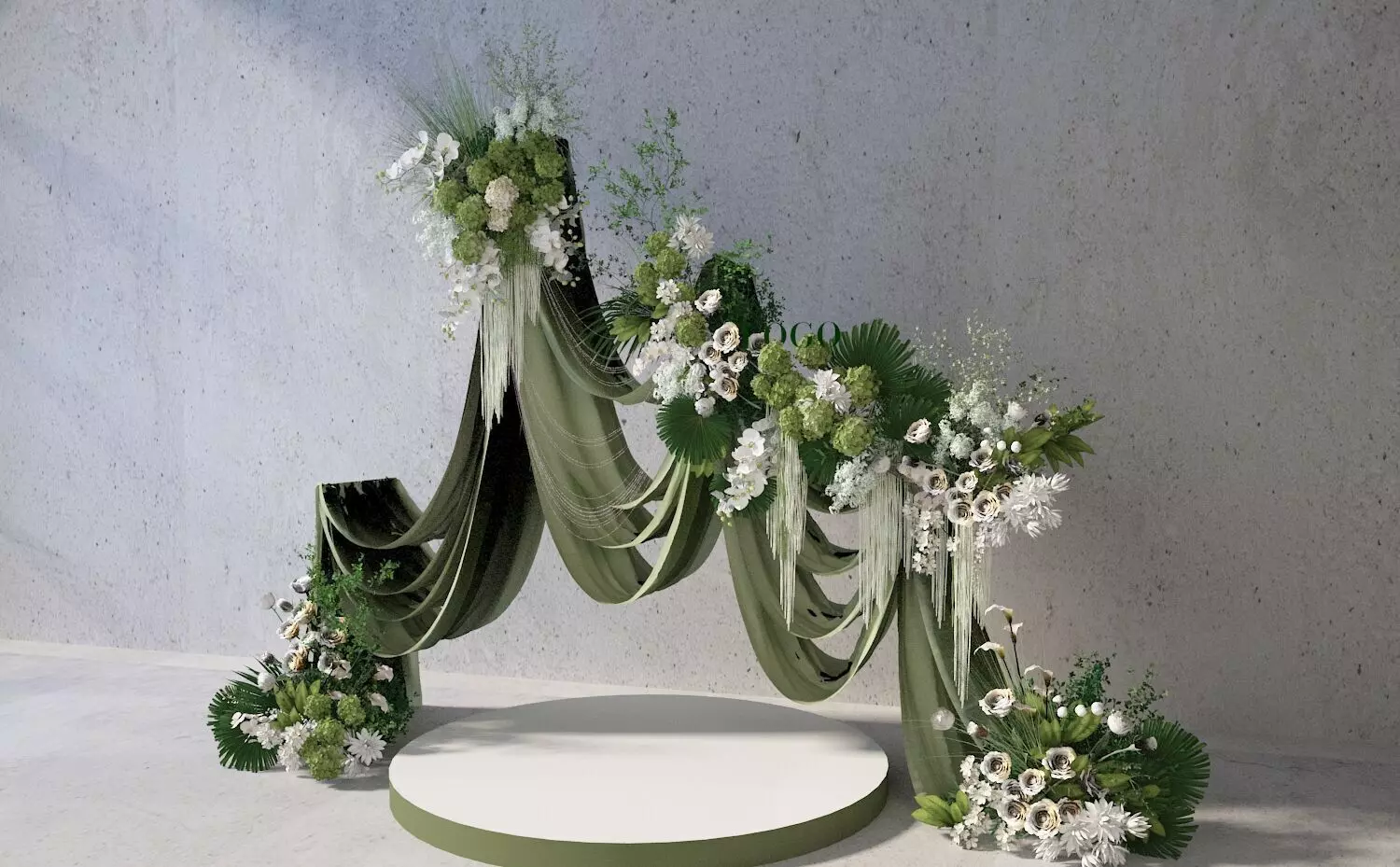 Floristry Fine art display 3D model 3D model_0