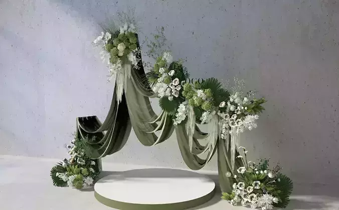 Floristry Fine art display 3D model 3D model