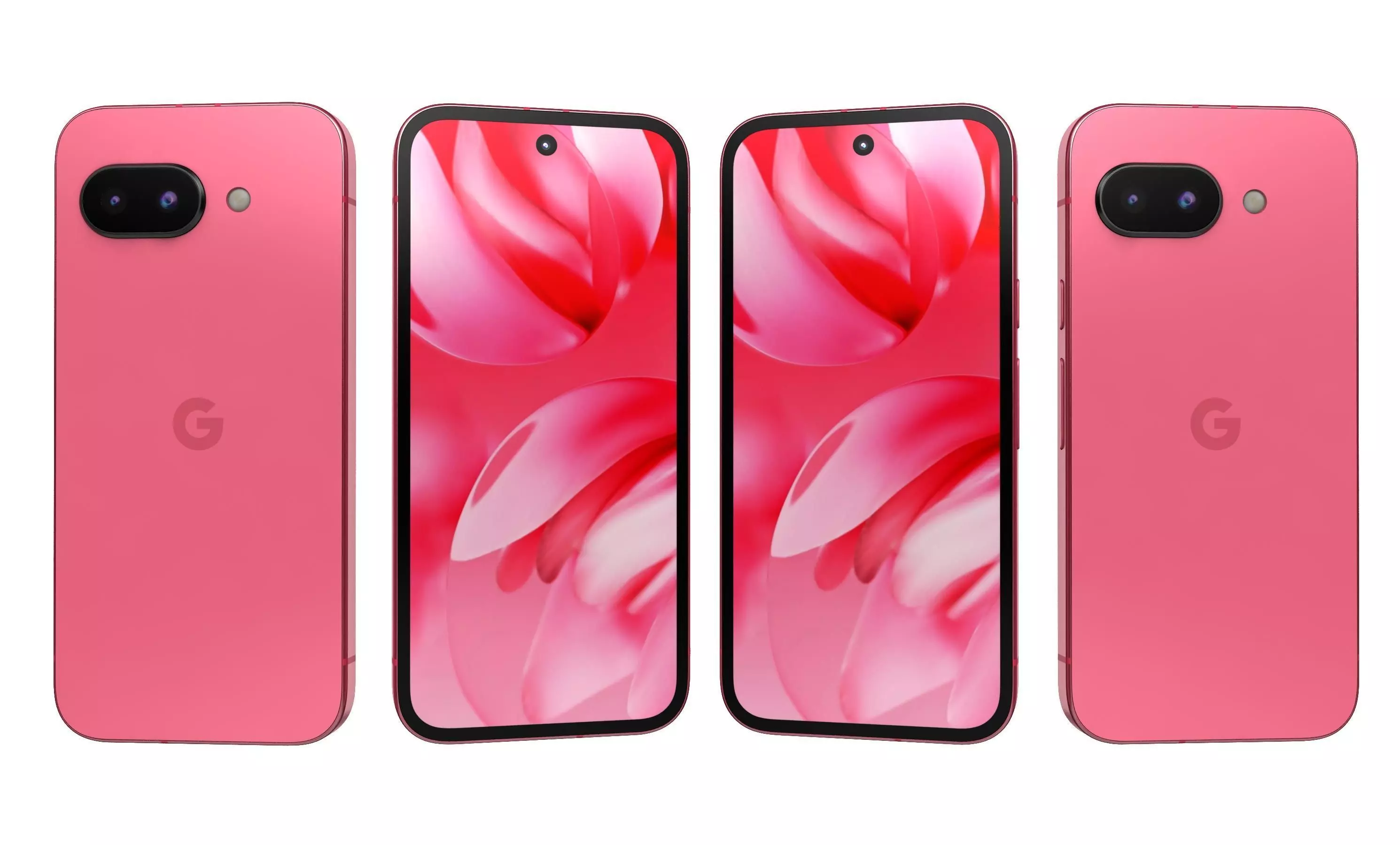 Google Pixel 9a Peony High Poly  3D model_26