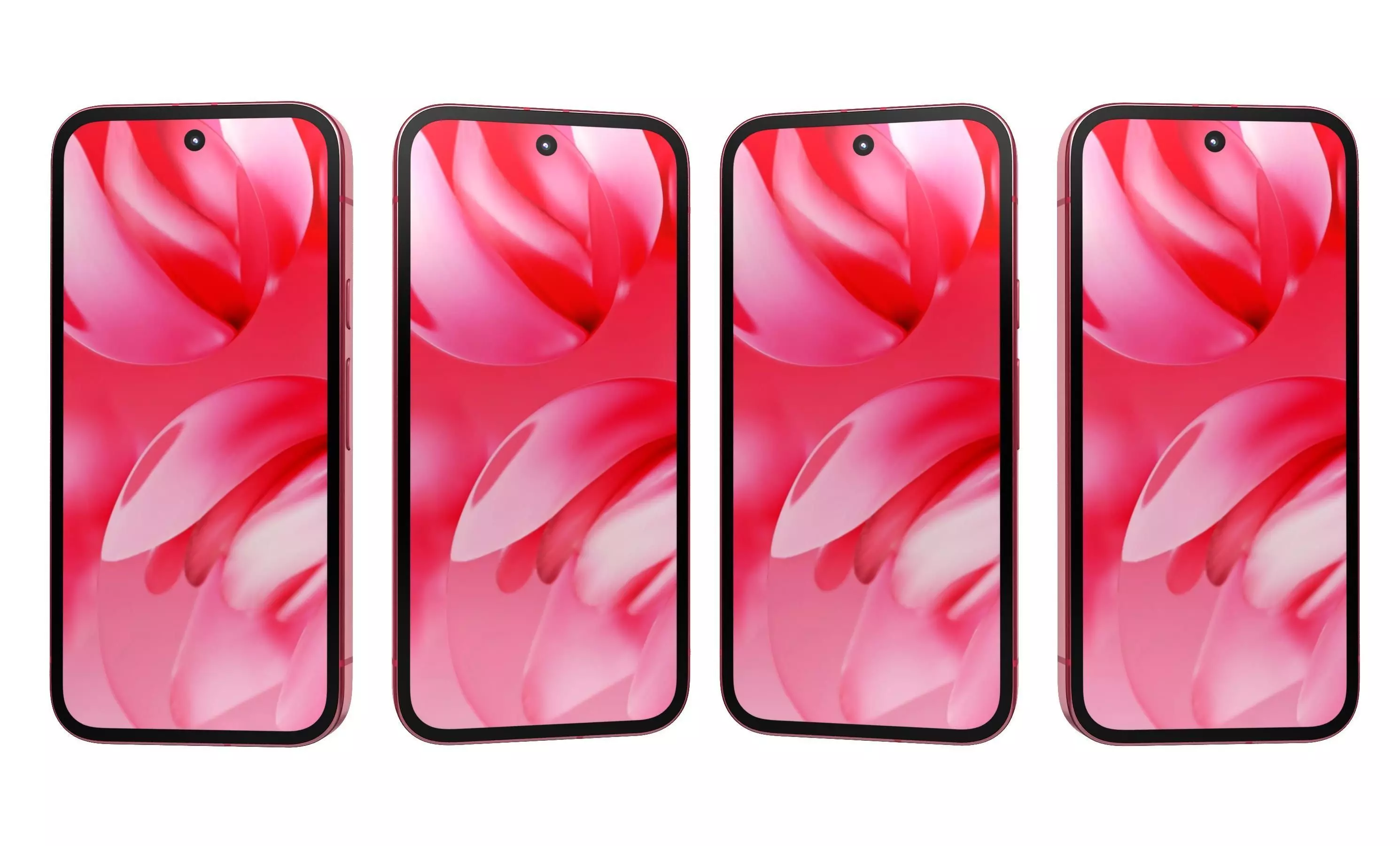 Google Pixel 9a Peony High Poly  3D model_27