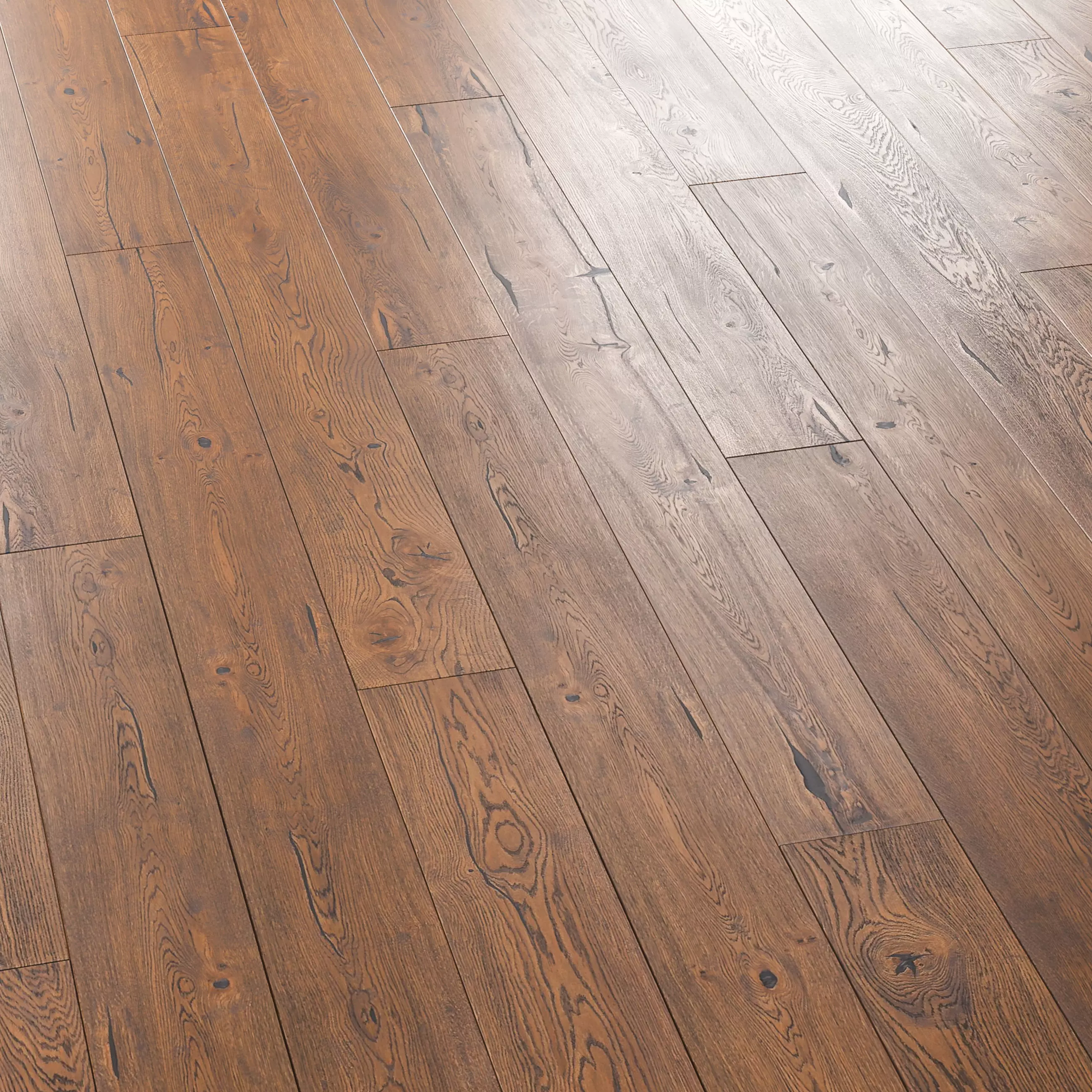 Boen Oak Parquet - Herringbone -Chevron and Linear -Set of 5 3D model_4