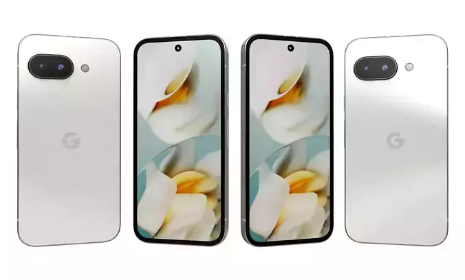 Google Pixel 9a Porcelain High Poly 