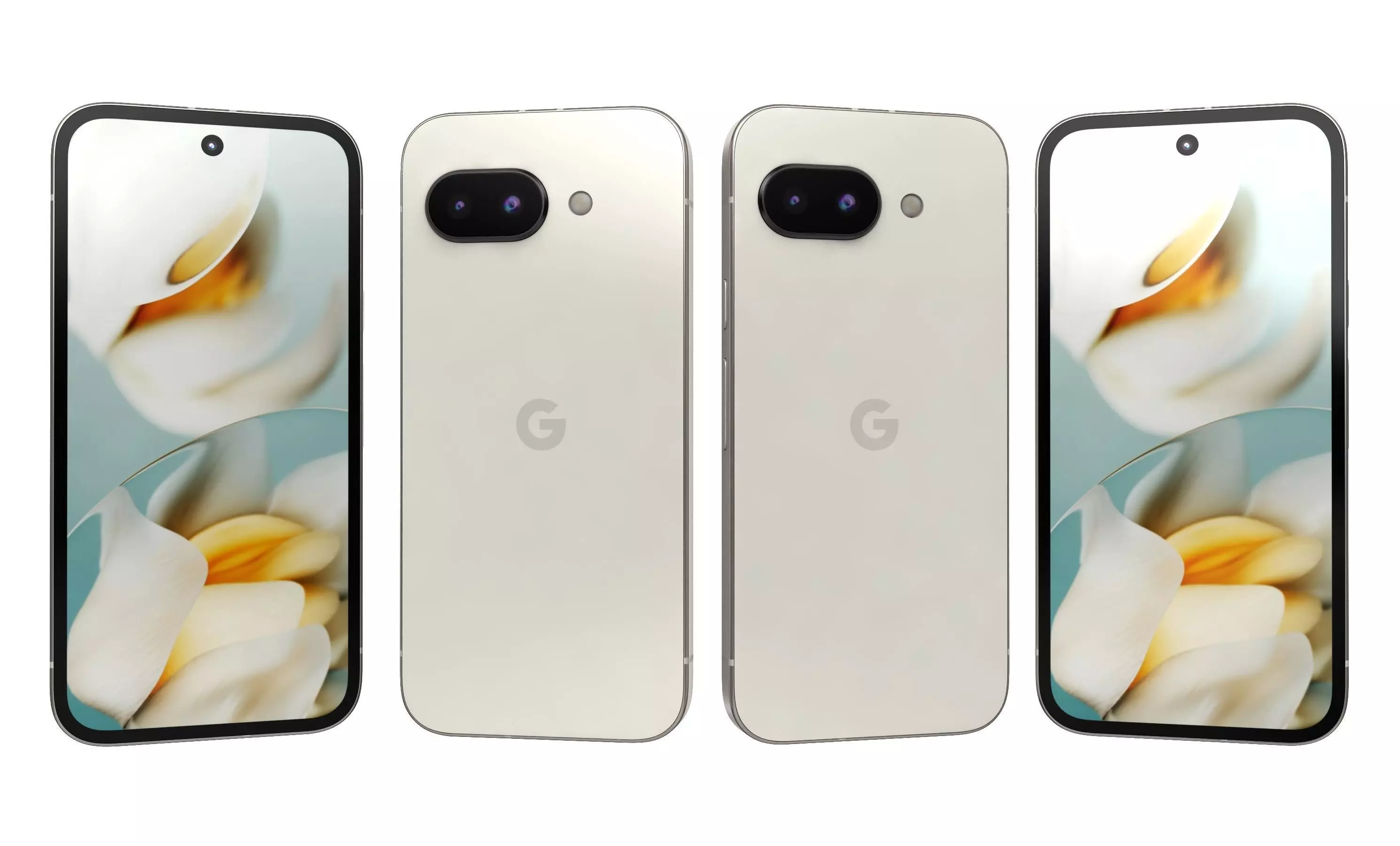 Google Pixel 9a Porcelain High Poly  3D model_19