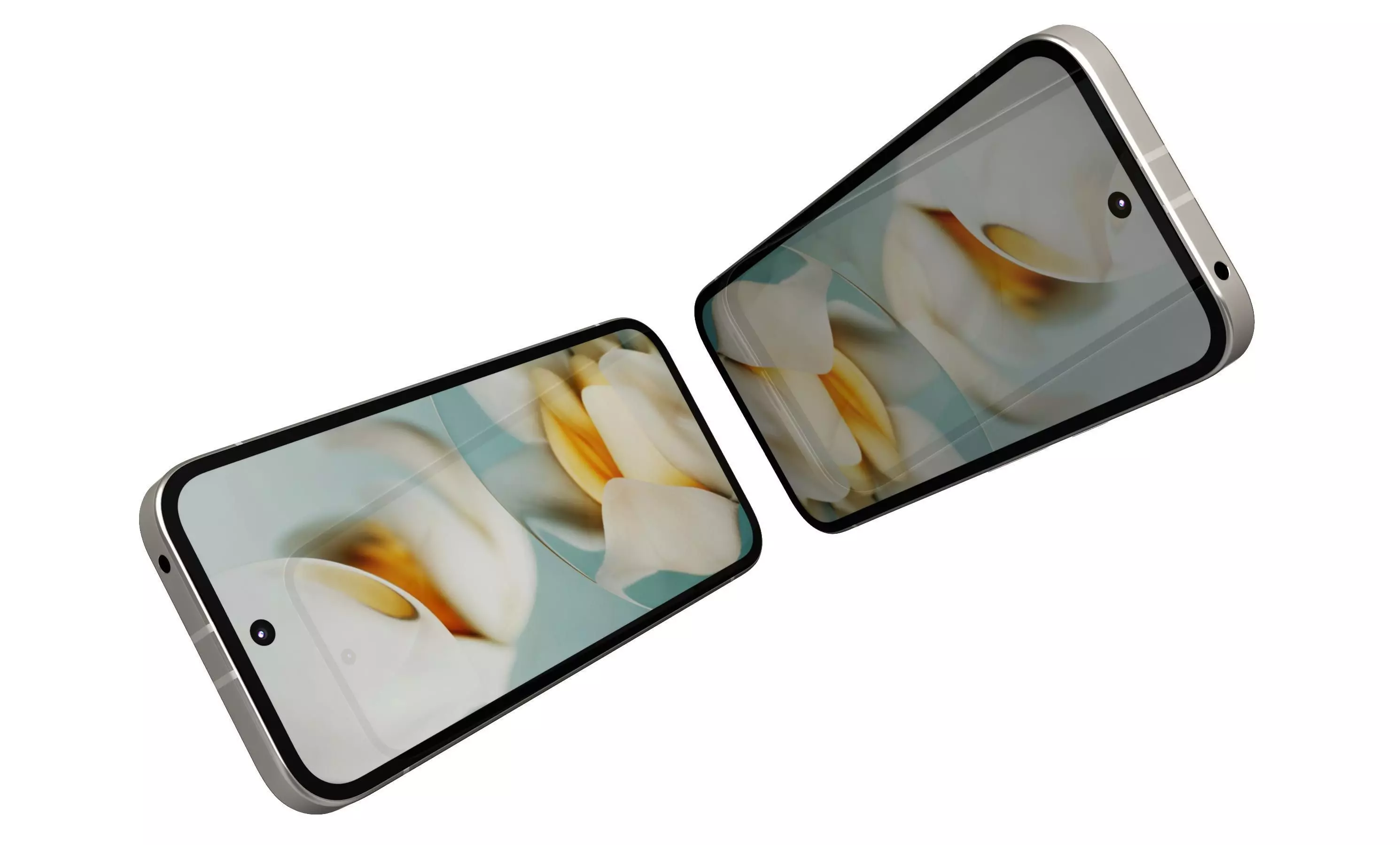 Google Pixel 9a Porcelain High Poly  3D model_2