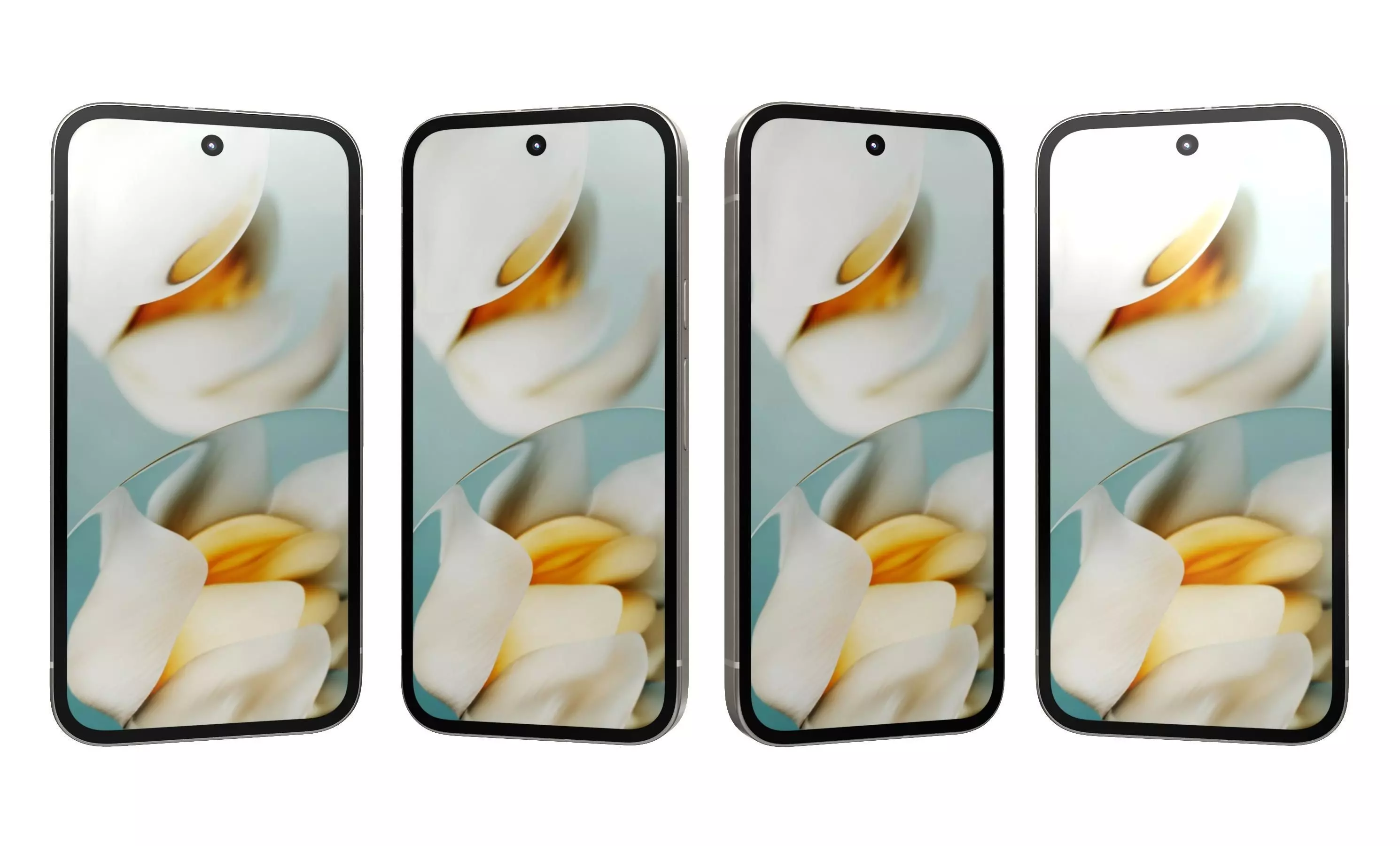 Google Pixel 9a Porcelain High Poly  3D model_9