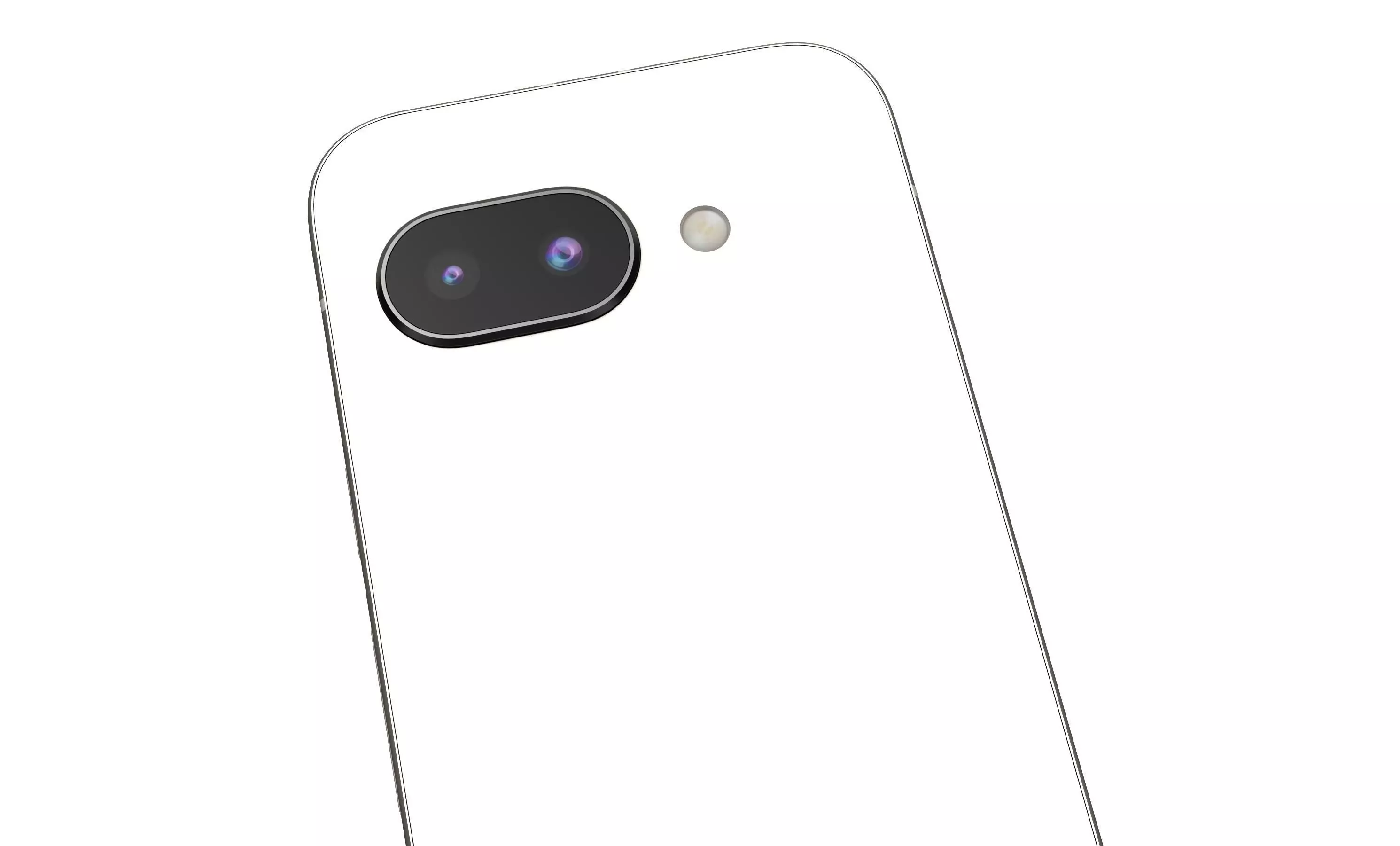 Google Pixel 9a Porcelain High Poly  3D model_7