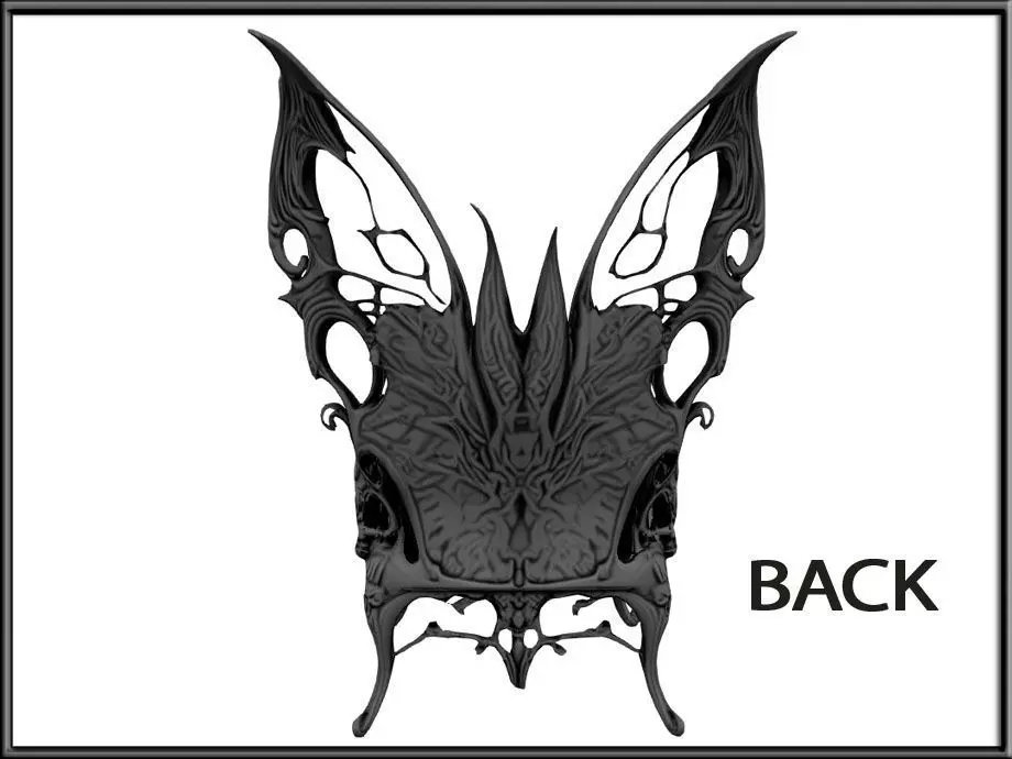 Wings Chair Low-poly 3D model_2