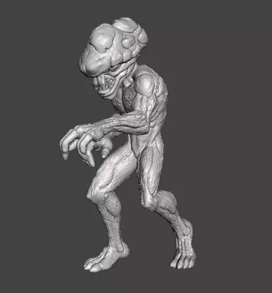 TOP HEAVY MODEL FIGURE FOR HORROR AND FANTASY GAMES RPG DND 3D print model_1