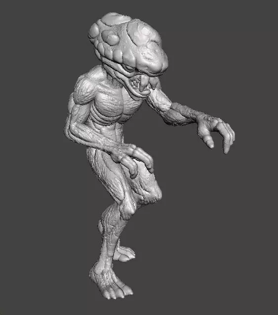 TOP HEAVY MODEL FIGURE FOR HORROR AND FANTASY GAMES RPG DND 3D print model_4