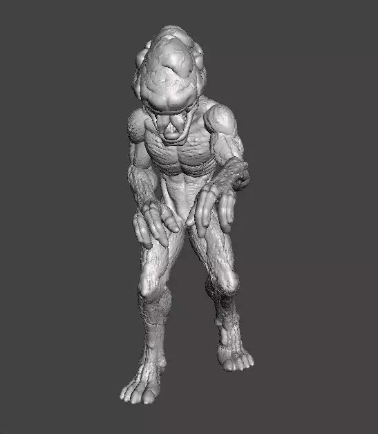 TOP HEAVY MODEL FIGURE FOR HORROR AND FANTASY GAMES RPG DND 3D print model_3