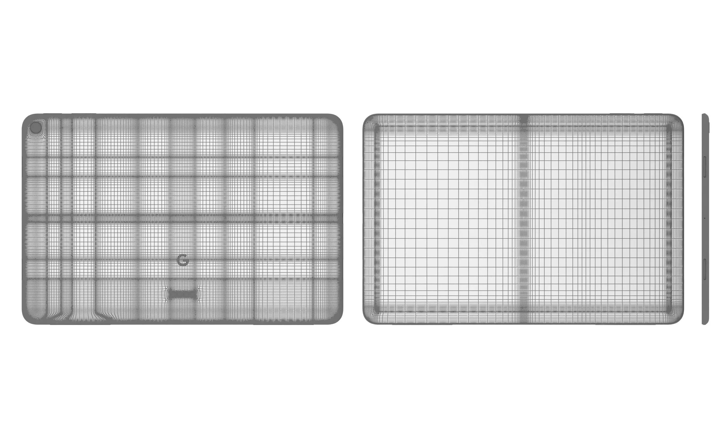 Google Pixel Tablet Gray High Poly  3D model_12