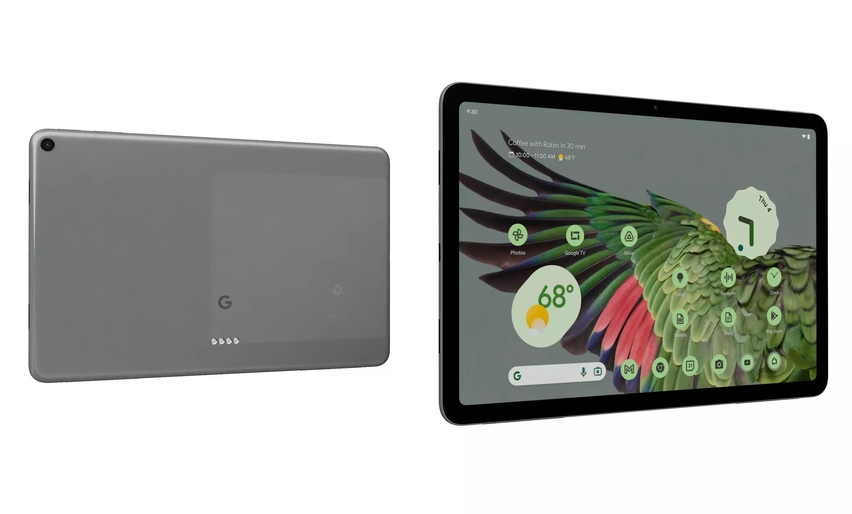 Google Pixel Tablet Gray High Poly  3D model_29