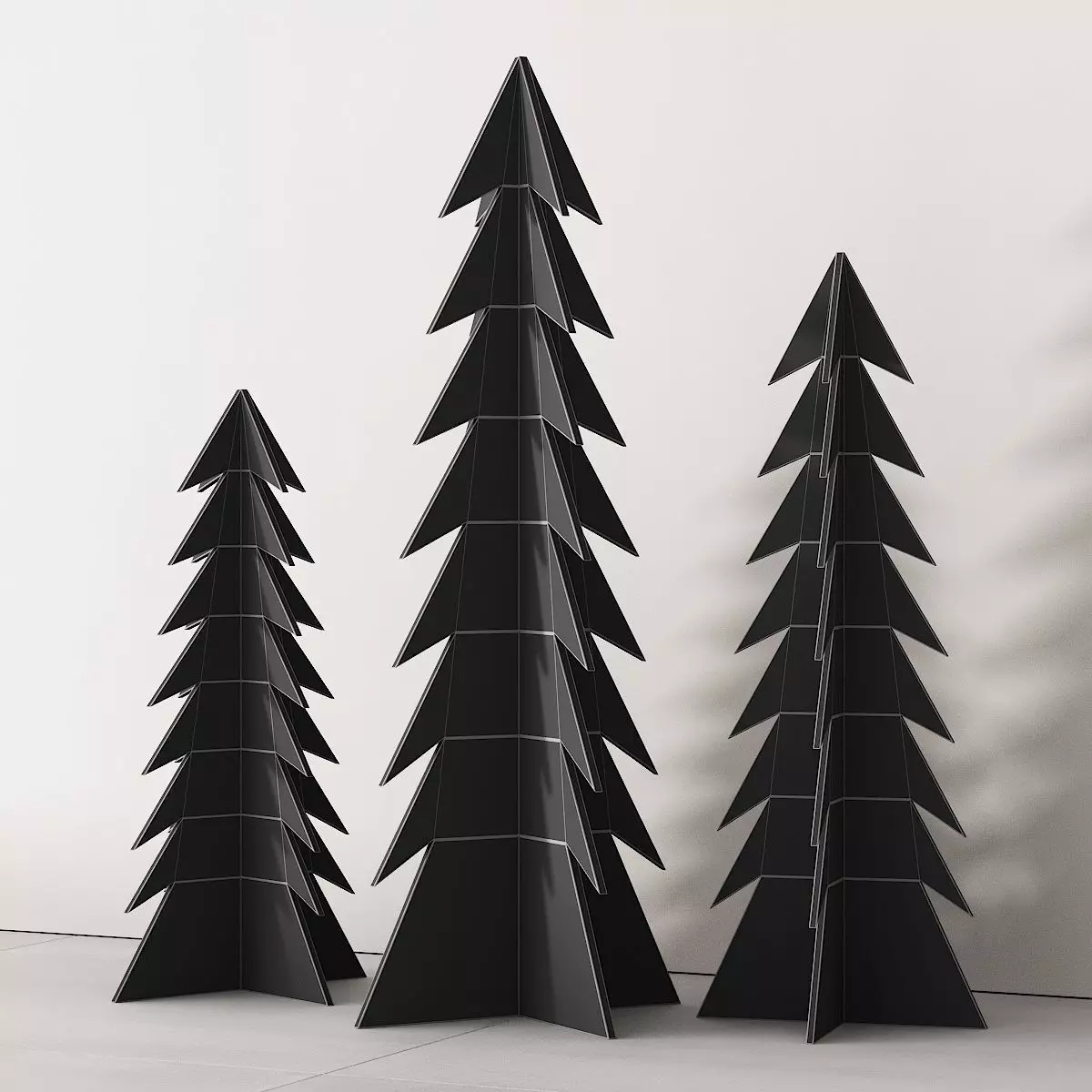 238 happy new year 02 modern christmas trees 02 3D model 3D model_7