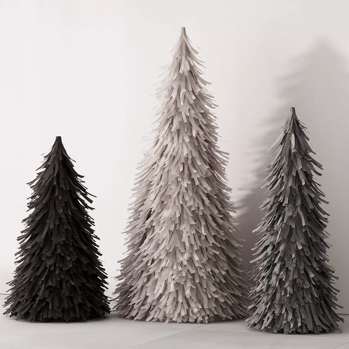 238 happy new year 02 modern christmas trees 02 3D model 3D model_6