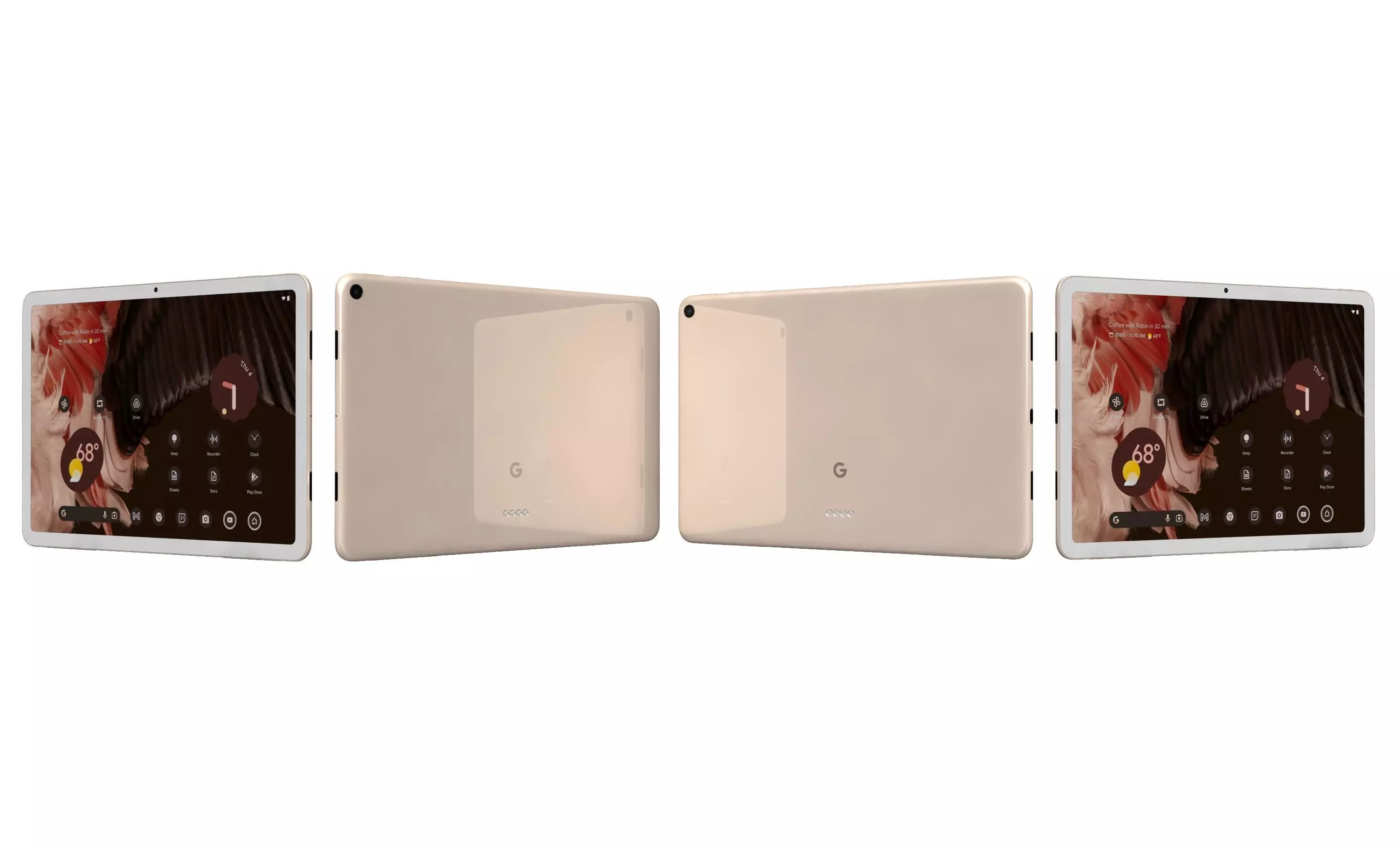 Google Pixel Tablet Pink High Poly  3D model_25