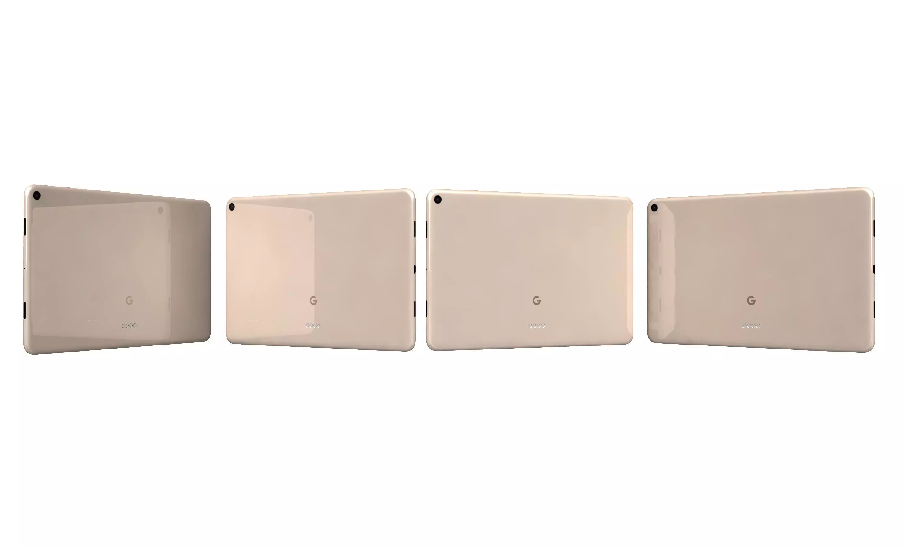 Google Pixel Tablet Pink High Poly  3D model_24