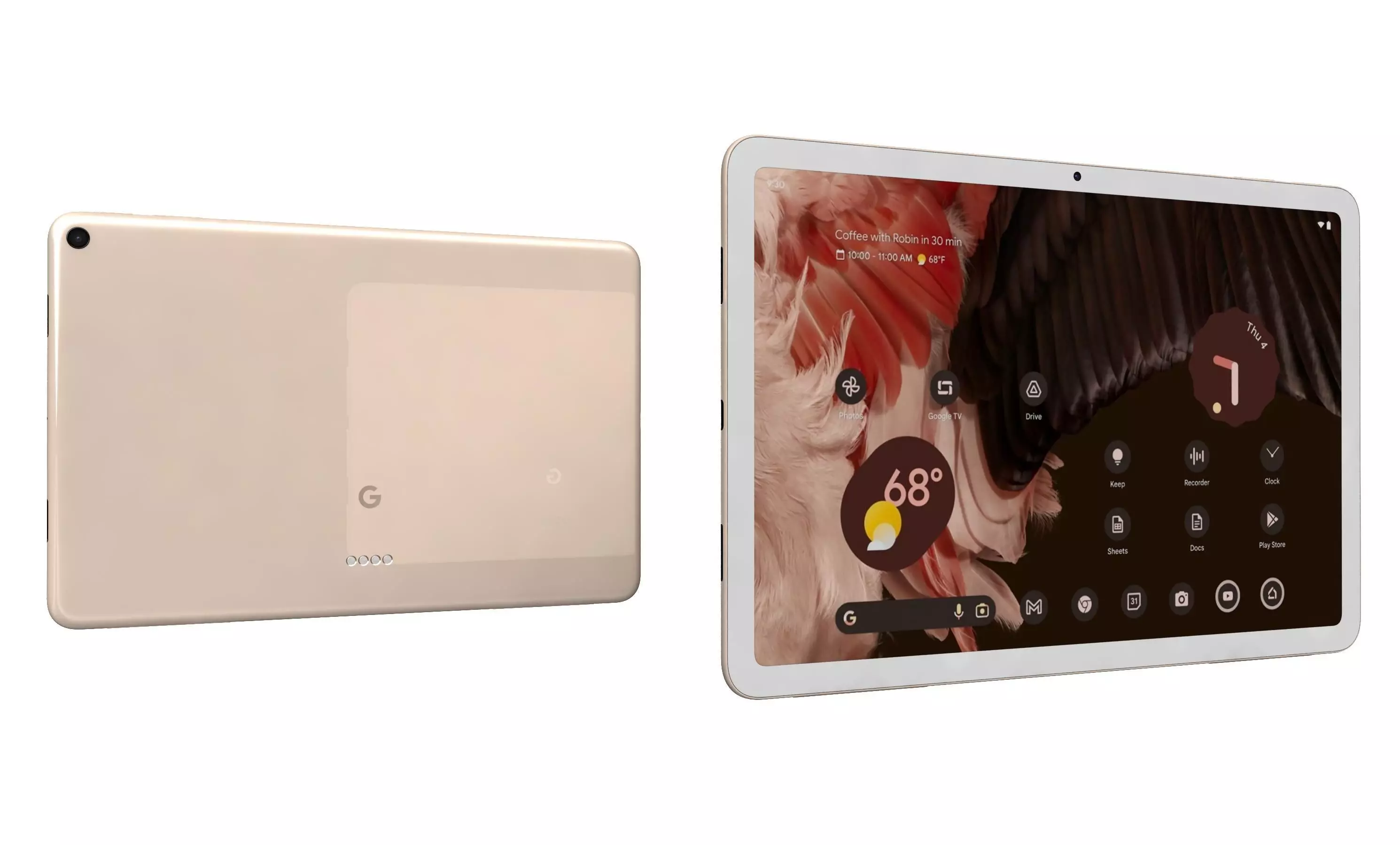 Google Pixel Tablet Pink High Poly  3D model_29