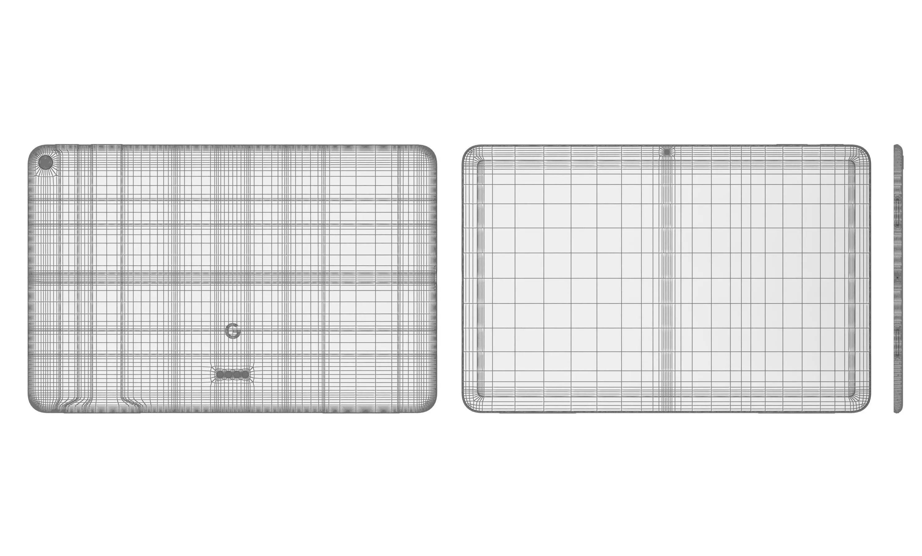 Google Pixel Tablet White High Poly  3D model_11