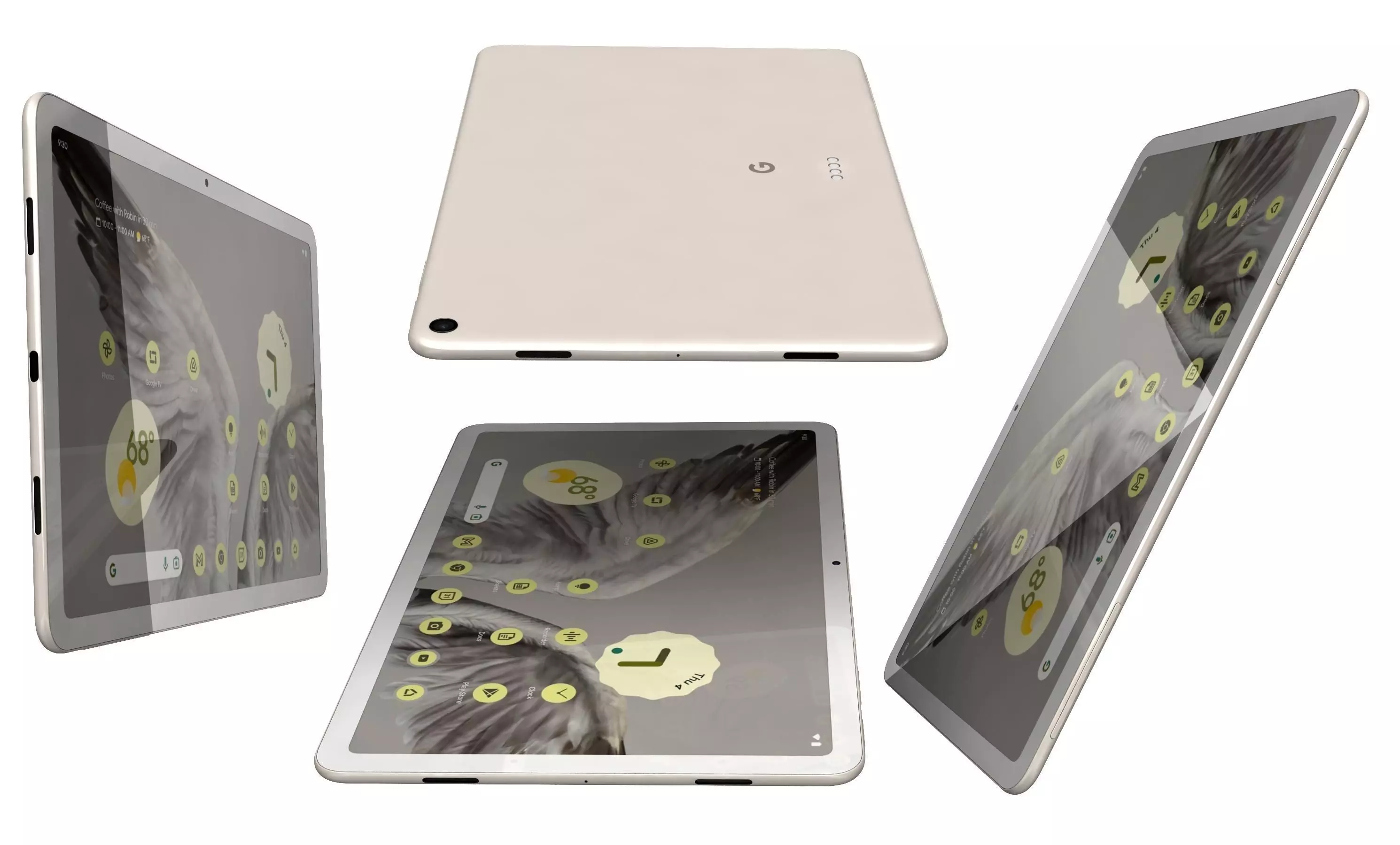 Google Pixel Tablet White High Poly  3D model_13