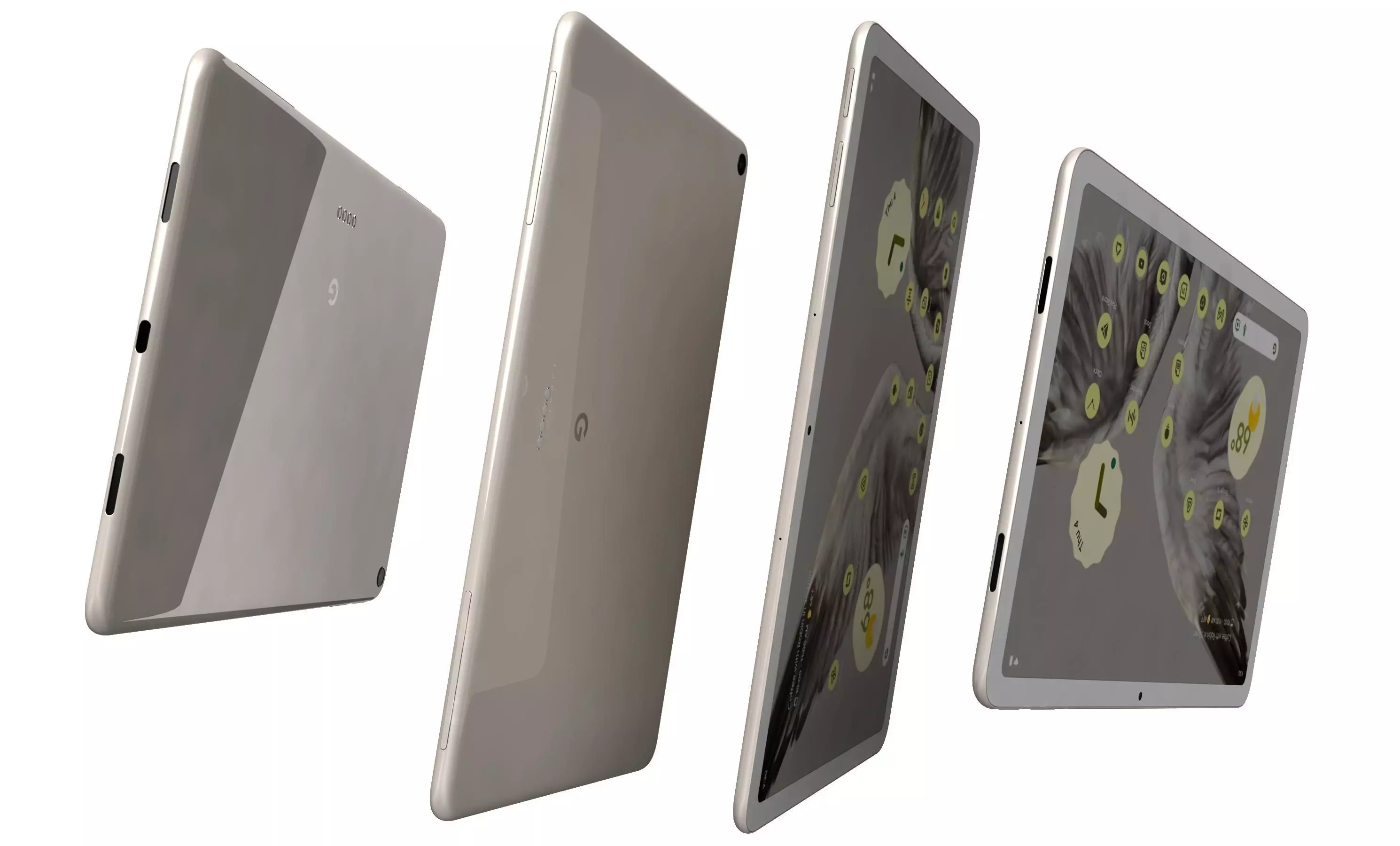 Google Pixel Tablet White High Poly  3D model_14