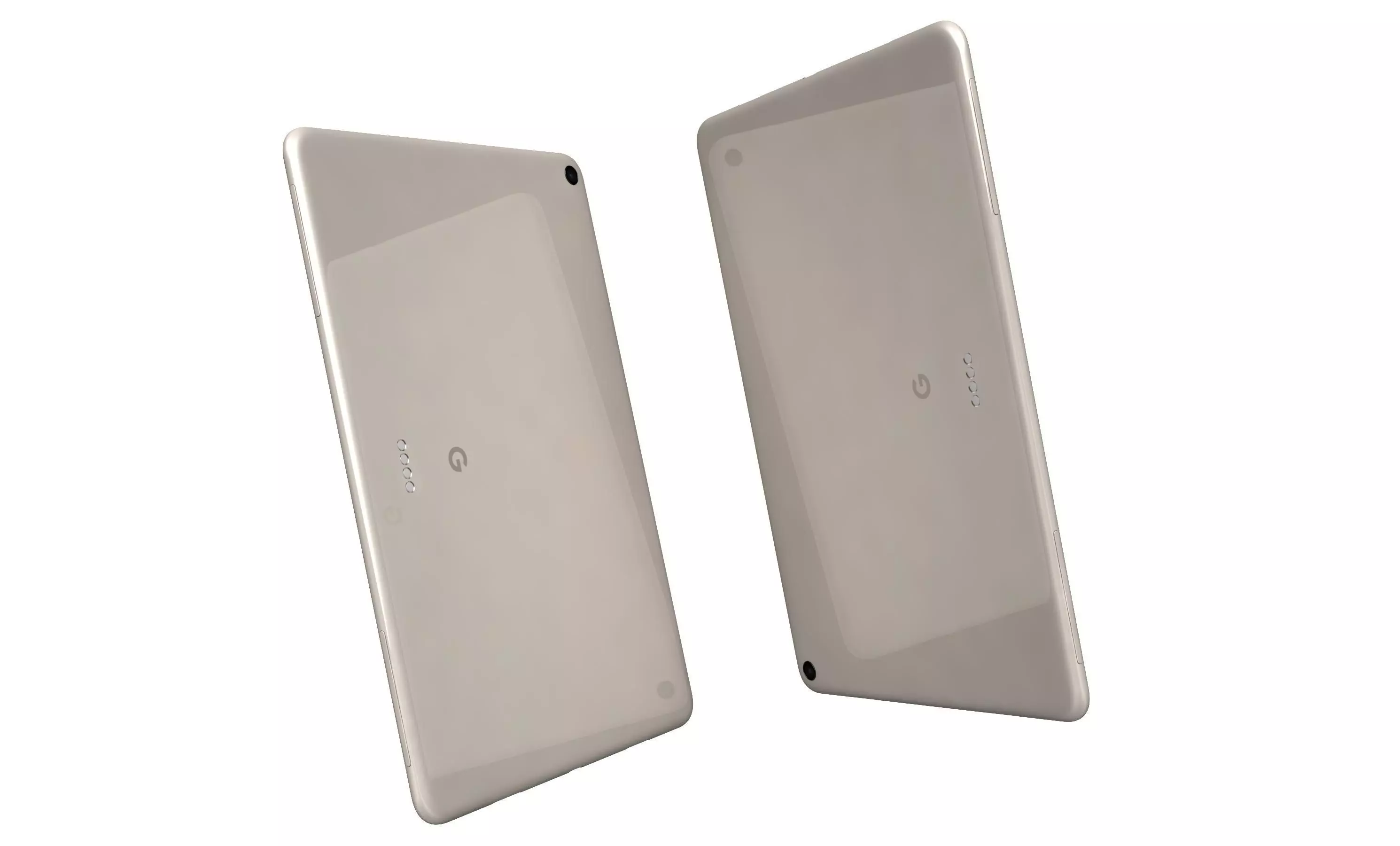 Google Pixel Tablet White High Poly  3D model_4