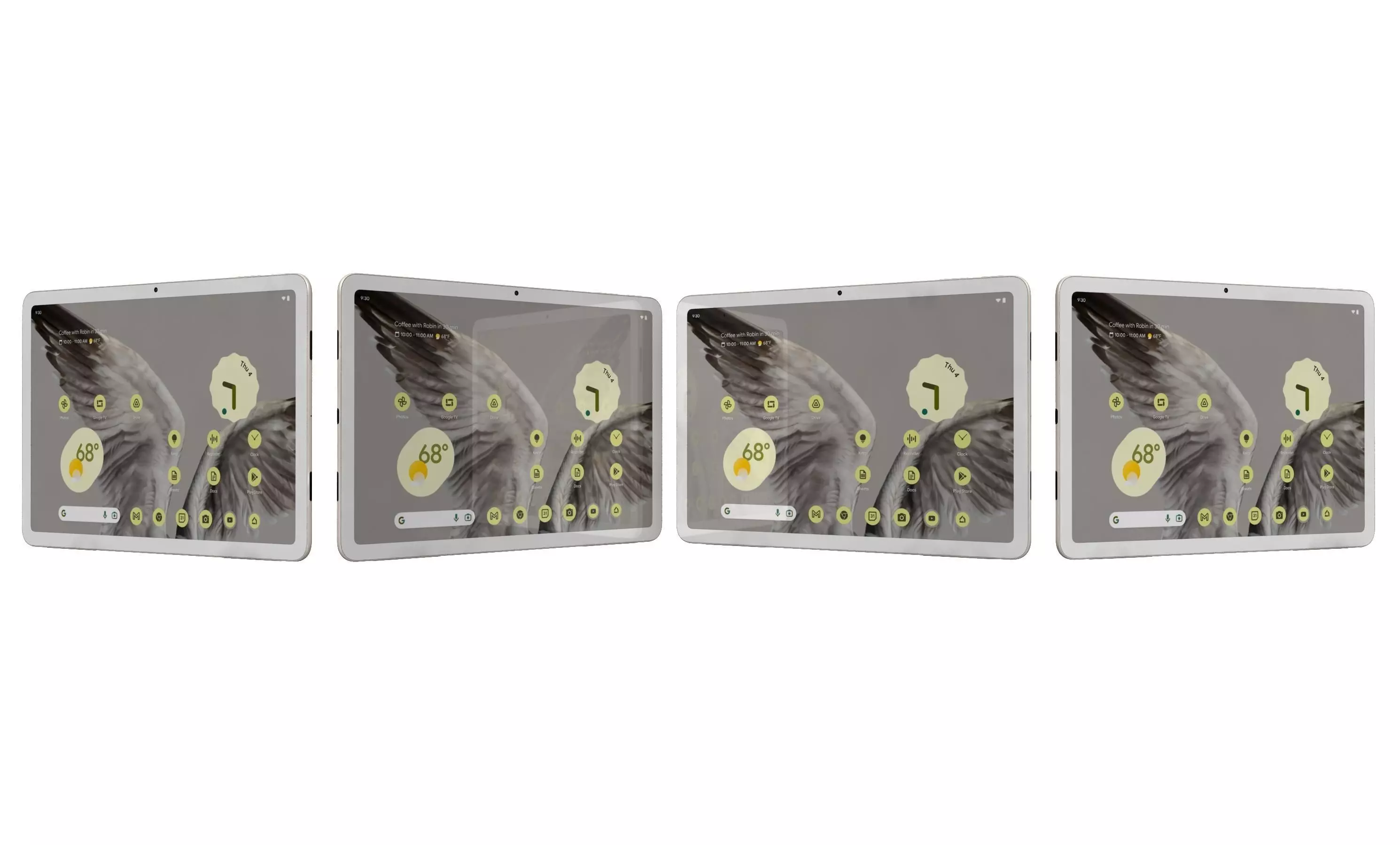 Google Pixel Tablet White High Poly  3D model_3